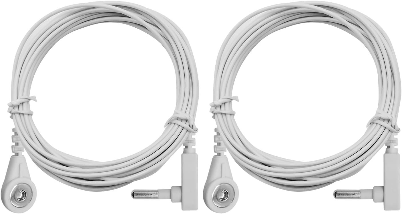 Grounding Cords, Replacement Grounding Cable Accessories for Grounding Sheets Grounding Mat (2 Pack Grounding Cords)
