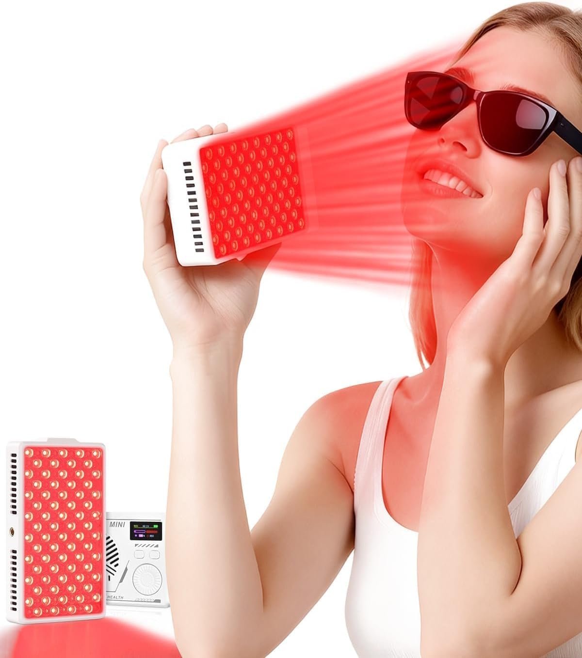 Red Light Therapy for Body and Face, Portable Red Light Panel