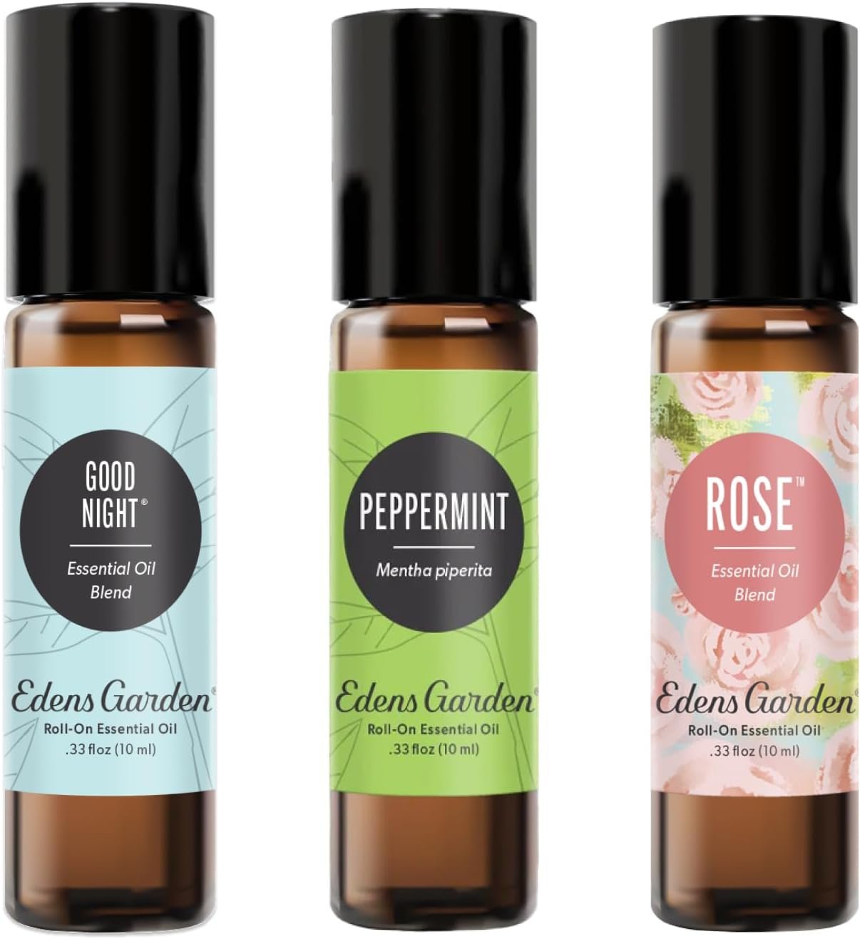 Edens Garden Essential Oil Roll-On 3 Set, 100% Pure 10 ml Roll-On/ 3 Pack