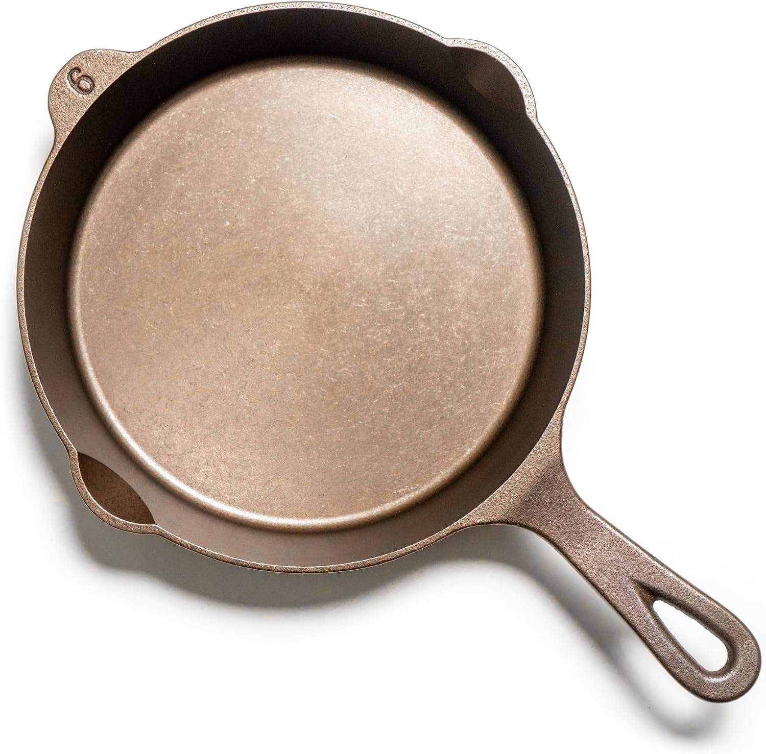Lancaster Cast Iron No. 6 skillet – 8 3/4 inch diameter Pre-seasoned Frying Pan, Made in USA