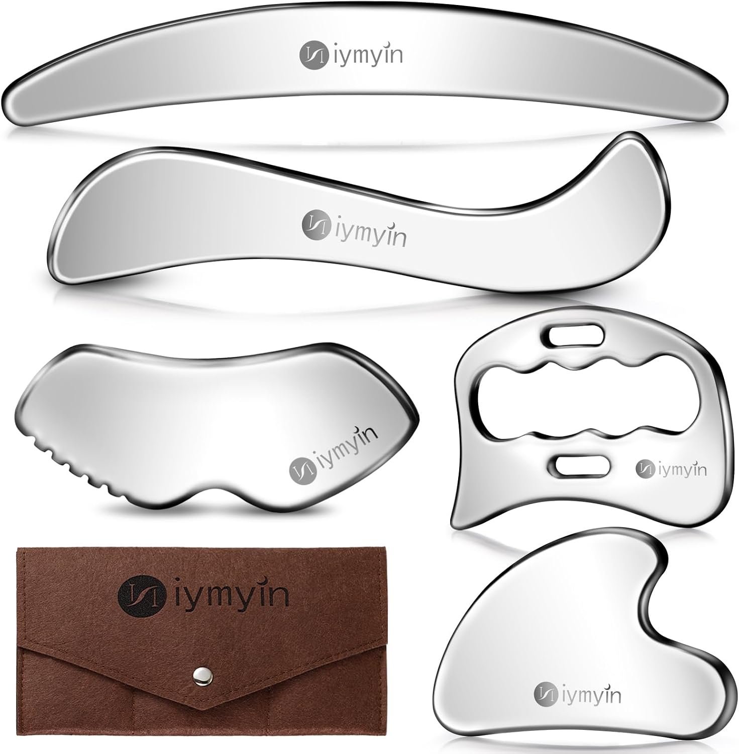 304 Stainless Steel Fascia Gua Sha for IASTM & Sore Muscle Massage