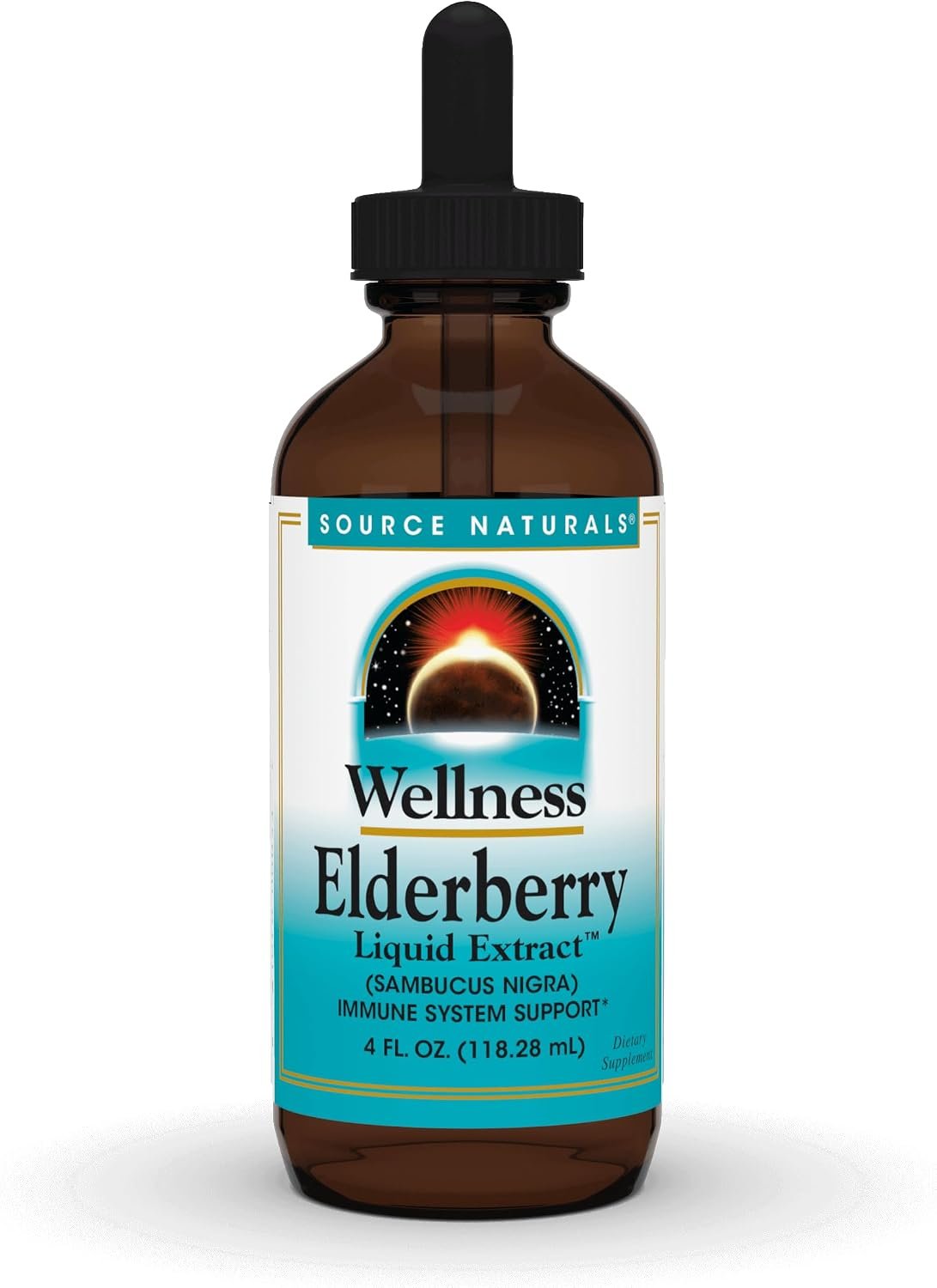 Source Naturals Wellness Elderberry Liquid Extract, 500 mg – 4 Fluid oz