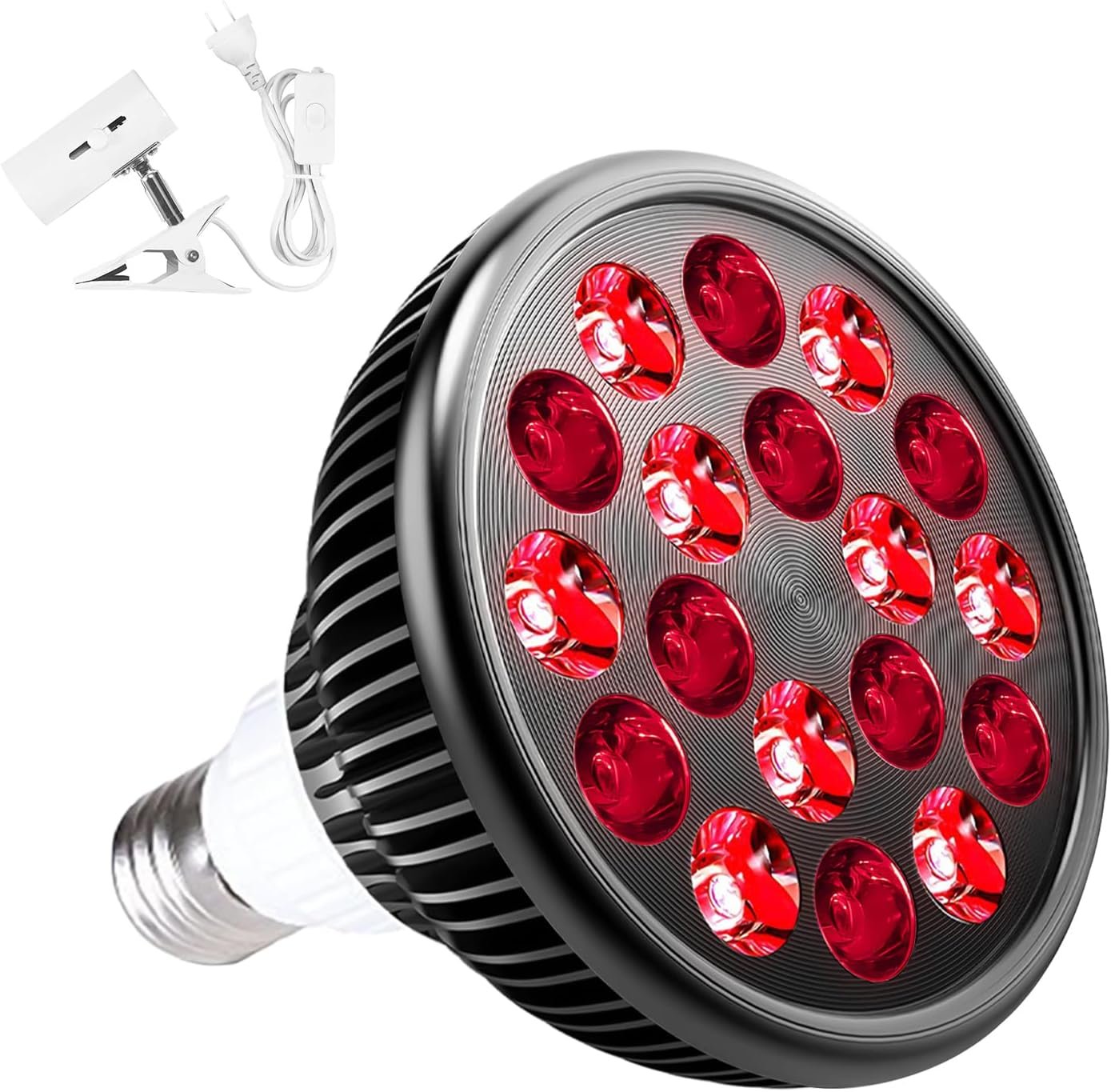 wolezek Red Light Therapy Lamp, 660nm Red and 850nm Near Infrared LED