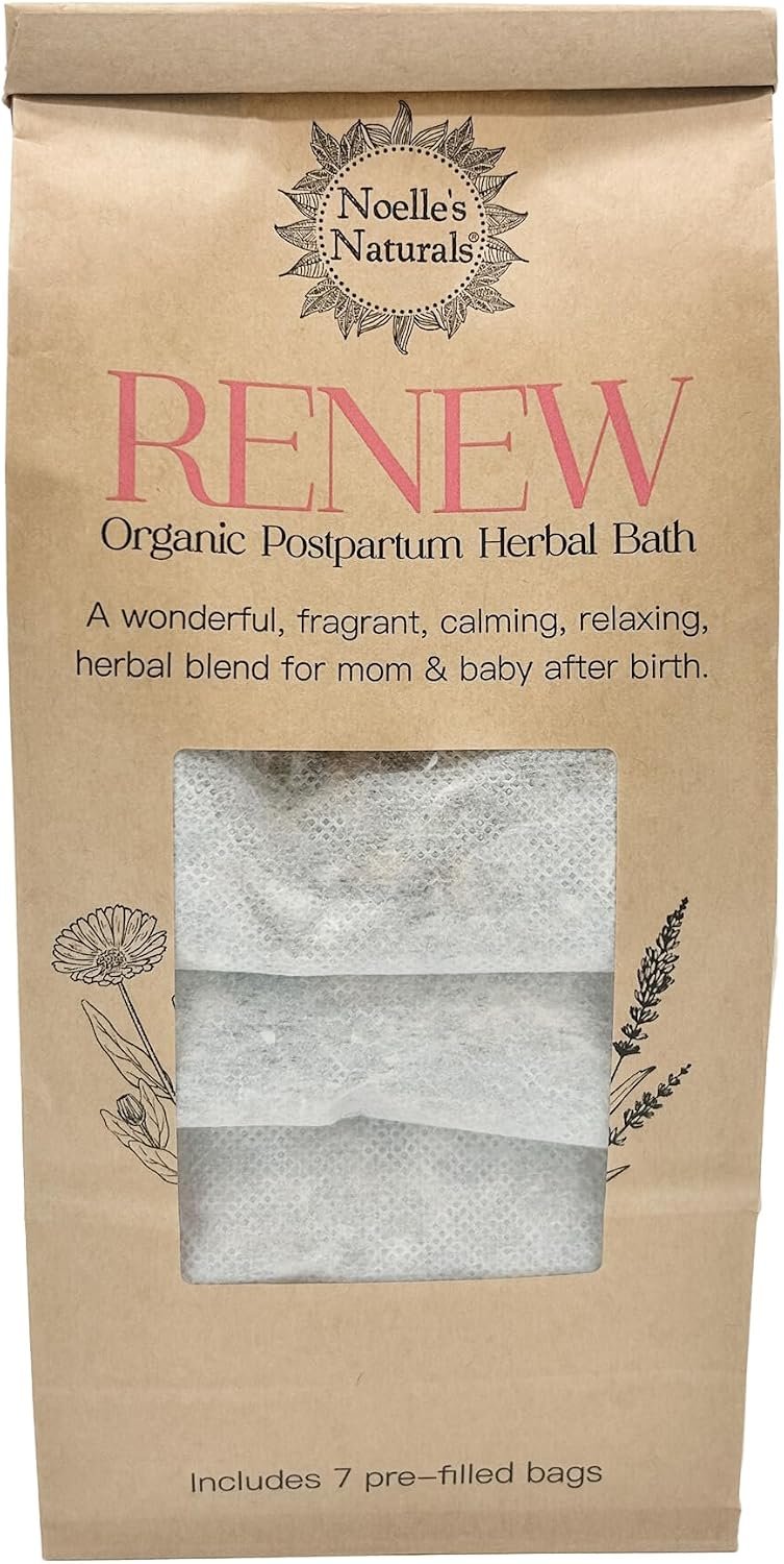Noelle’s Naturals Organic Postpartum Herbal Bath – Pack of 7 Sachets – for After Childbirth – Sitz Bath – Promotes Healing and Relaxation – V-Steam