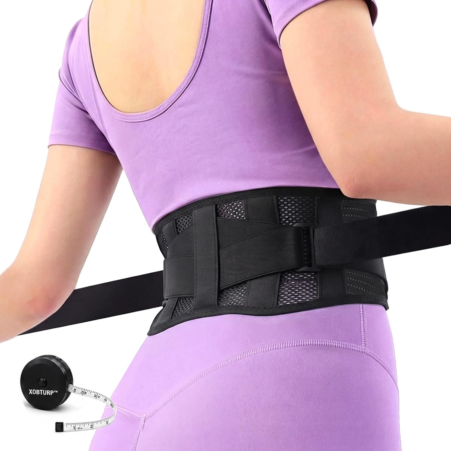 Lower Back Brace for Women & Men, Lumbar Support Belt Medium