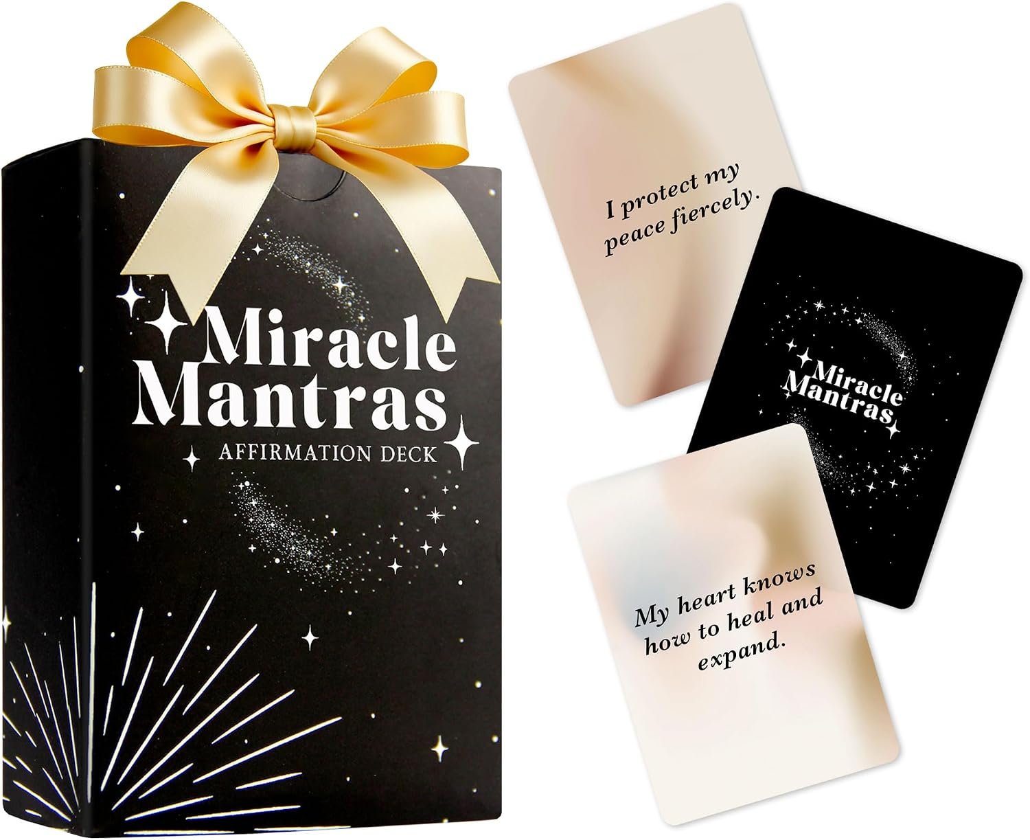 Miracle Mantras Affirmation Deck, 62 Daily Self Love Cards for Motivation