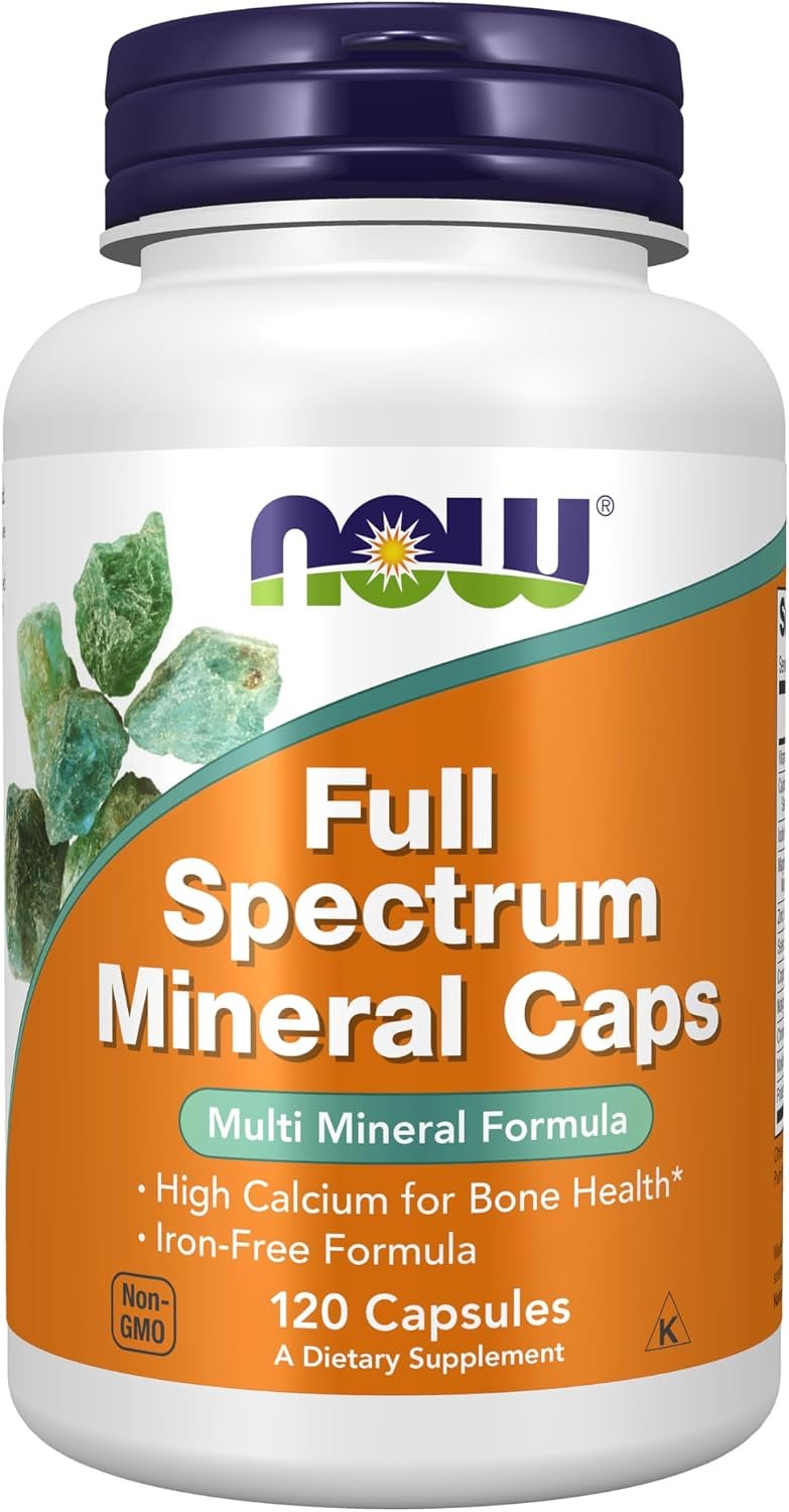 NOW Supplements, Full Spectrum Mineral Caps, Multi Minerals, 120 Veg Caps