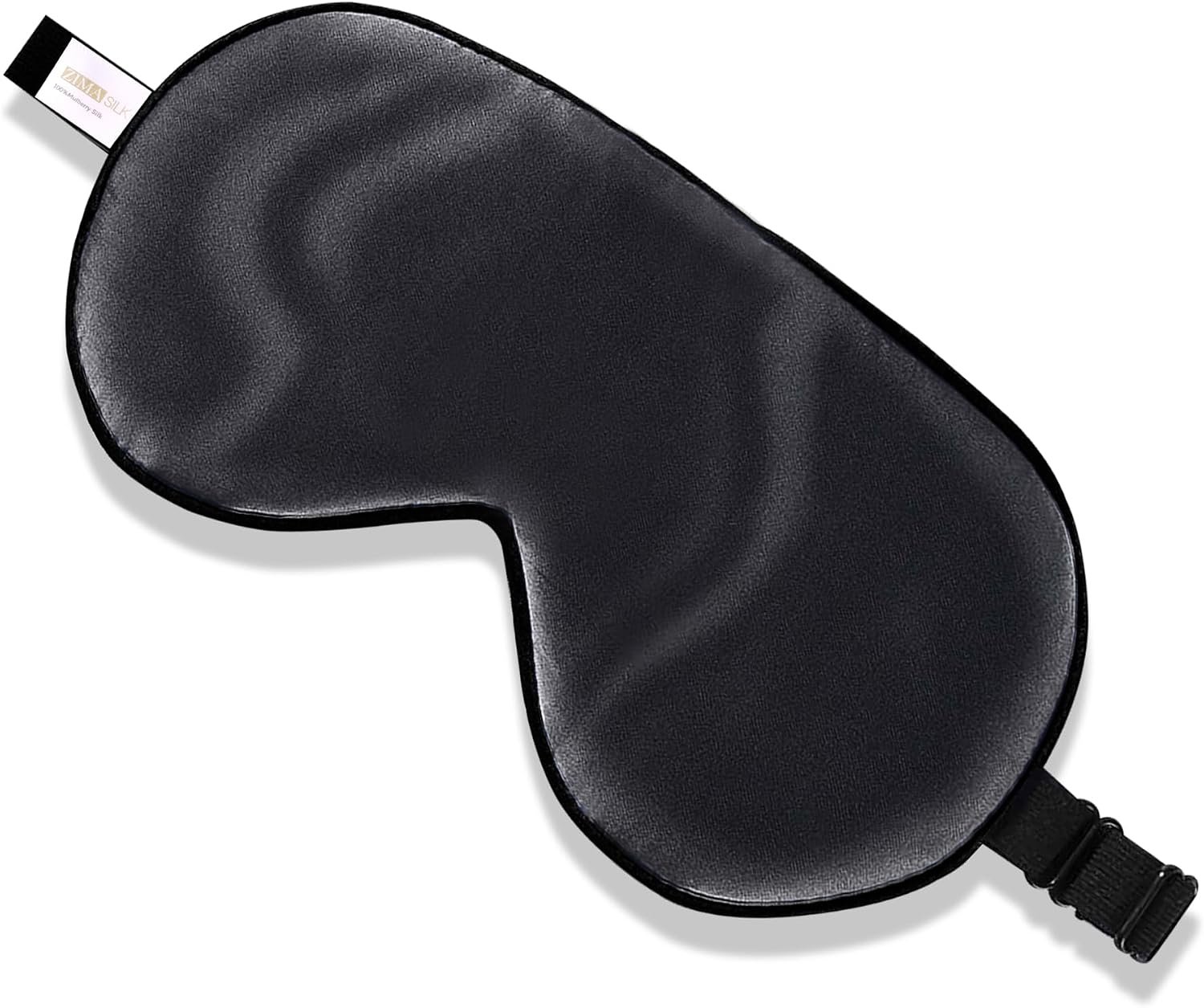 ZIMASILK Adjustable 100% Mulberry Silk Sleep Mask