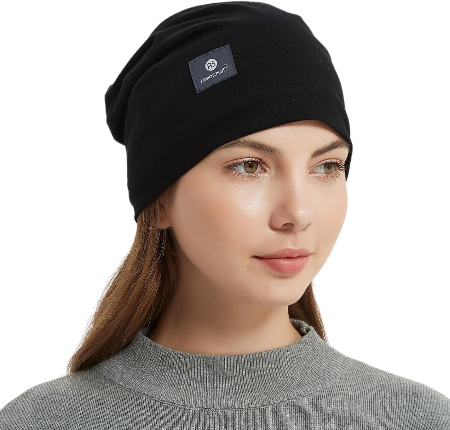 Radia Smart EMF Protection Slouch Beanie, 5G, RF Shielding, WiFi Protection, Brain Coat
