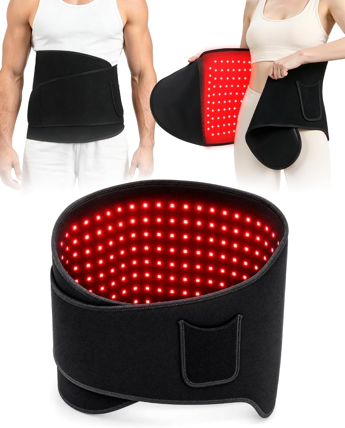 BraveCity Red Light Therapy Belt 55 * 14″ Big Size with 230 LEDs