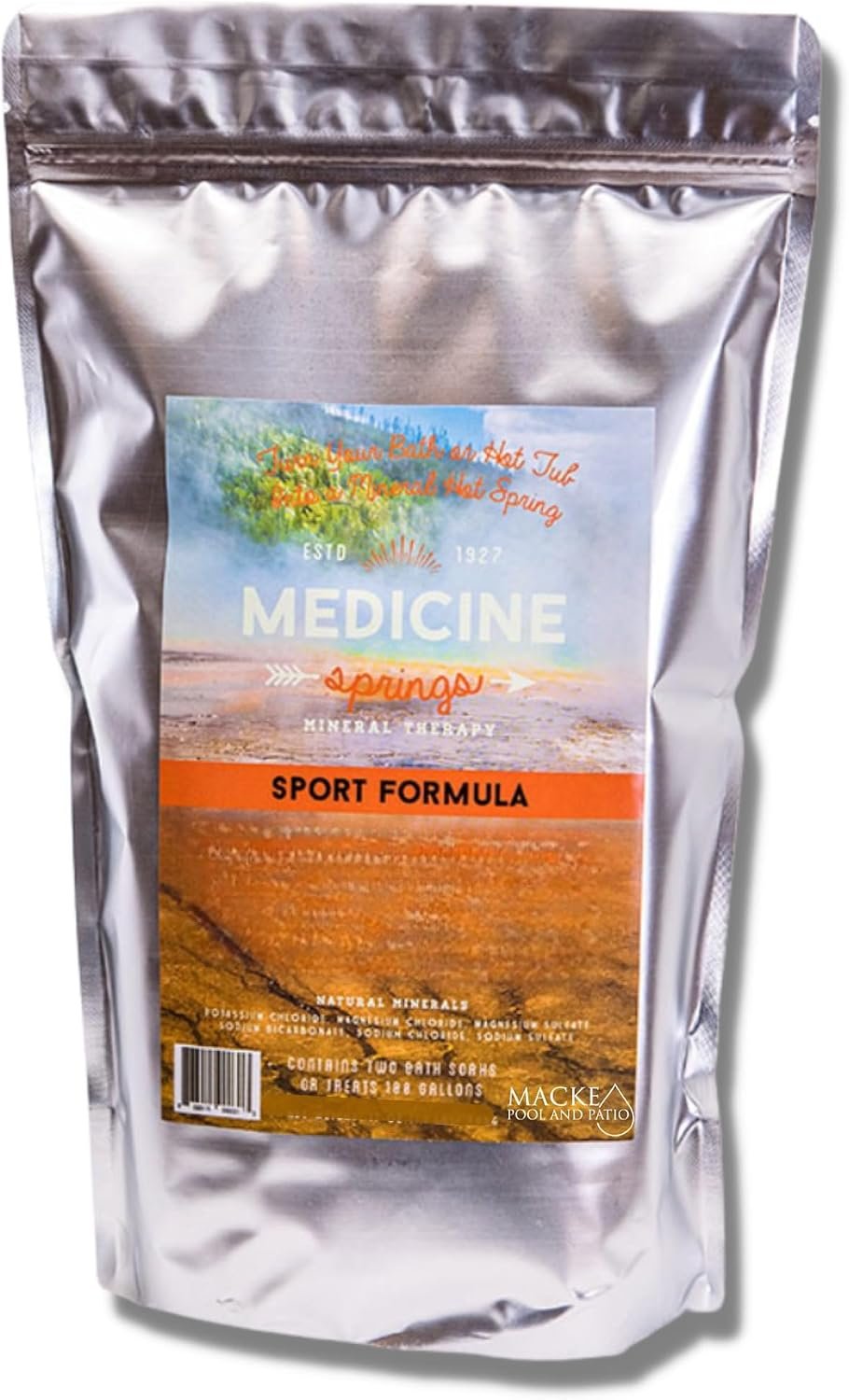 Medicine Springs Sport Mineral Salts for Bath – Natural Dead Sea Bath Salts Magnesium Soak – Hot Springs Spa Salt for Relaxation & Skin Care – Luxurious Bathtub Experience