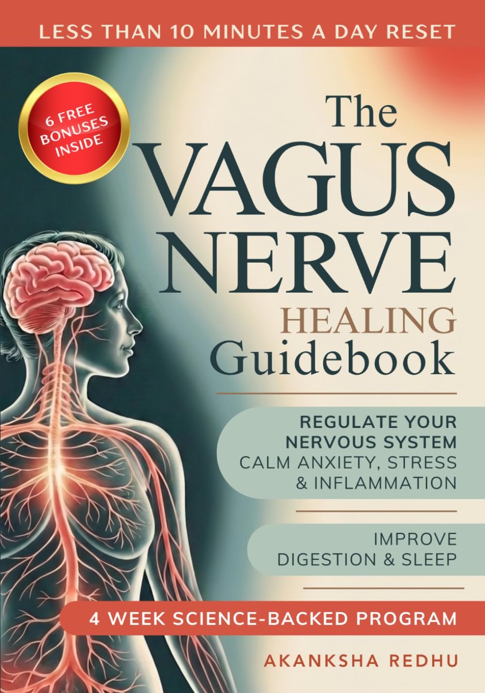The Vagus Nerve Healing Guidebook: A 4 Week Program to Regulate Your Nervous System – Calm Inflammation, Anxiety and Stress, Improve Digestion and … Science Backed Exercises for Daily Life