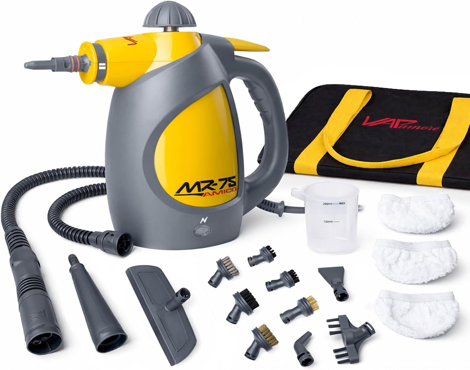 Vapamore MR-75 Amico Handheld Steam Cleaner for Bed Bugs, Auto & Grout
