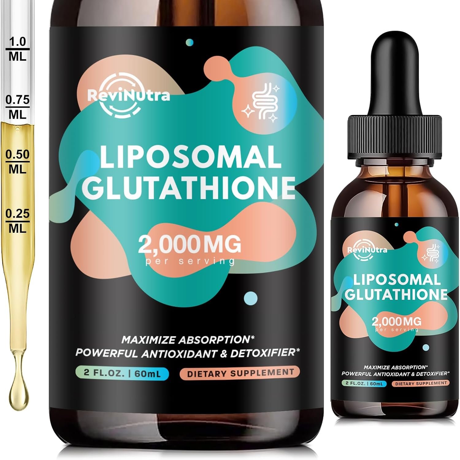 Liposomal Glutathione Supplement – 2000mg Glutathione Liquid Drops