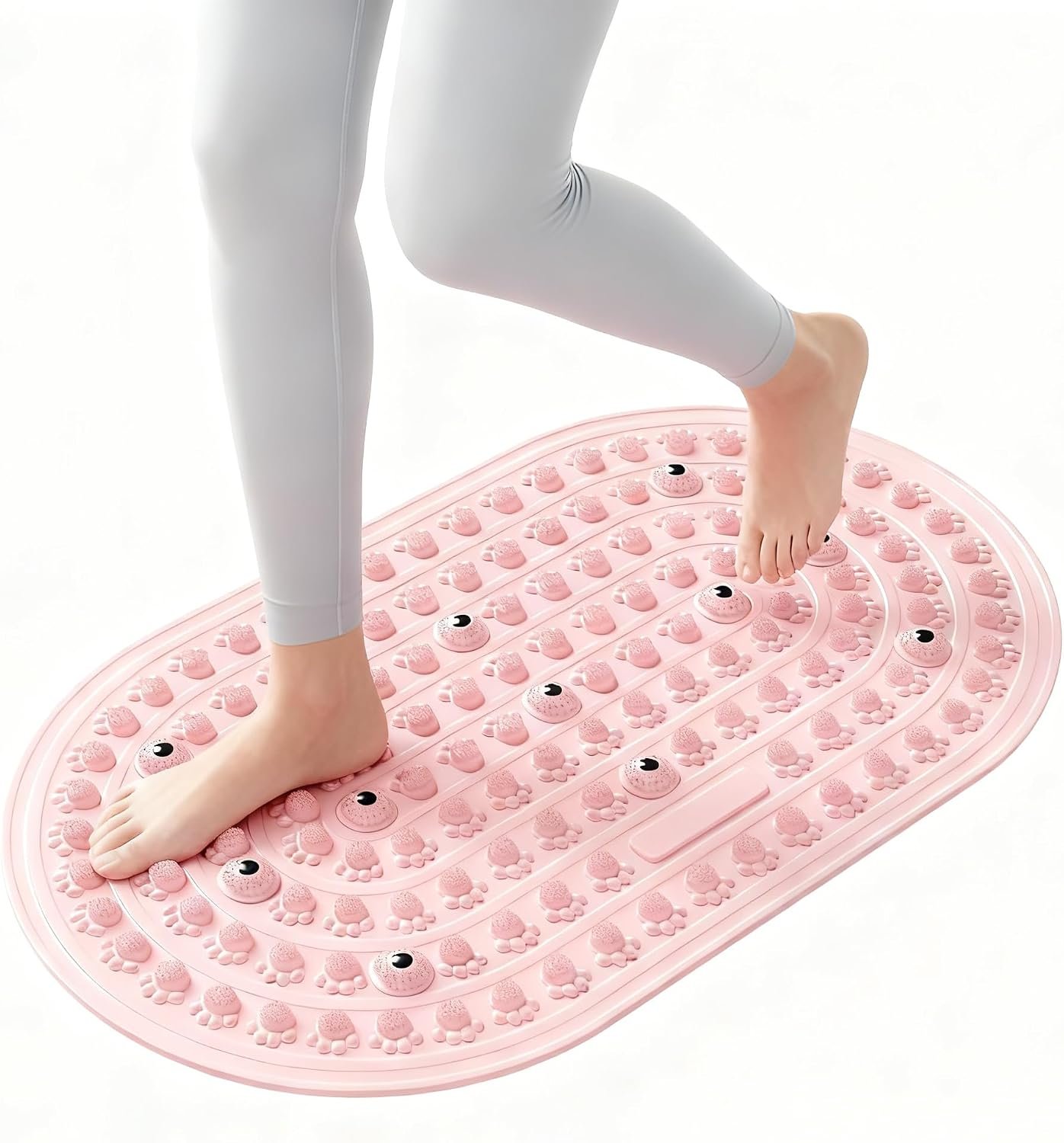 Silicone Foldable Foot Reflexology Pad – Pressure Point Stimulation, Anti-Fatigue Standing Desk Mat, Relieves Foot Pain, 40x58cm for All Ages: Men, Women, Seniors, Teens & Athletes