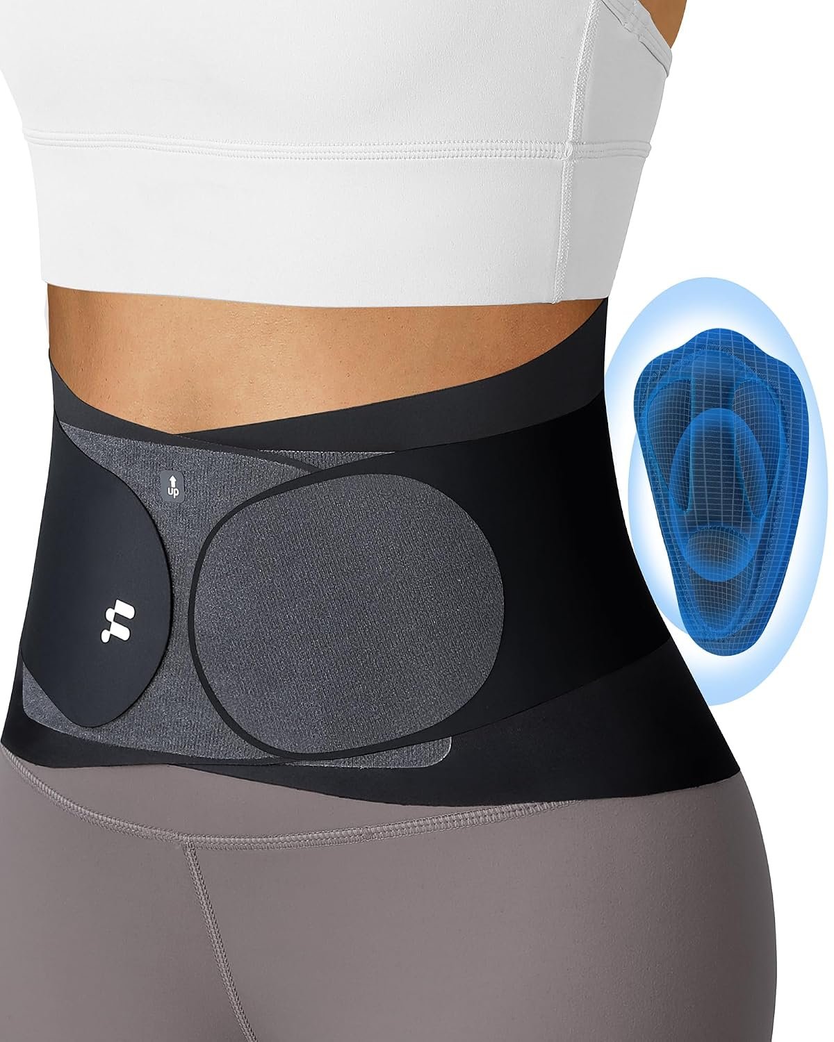 0.5mm Ultra Thin Back Brace for Women Men, All Day Comfort & Support