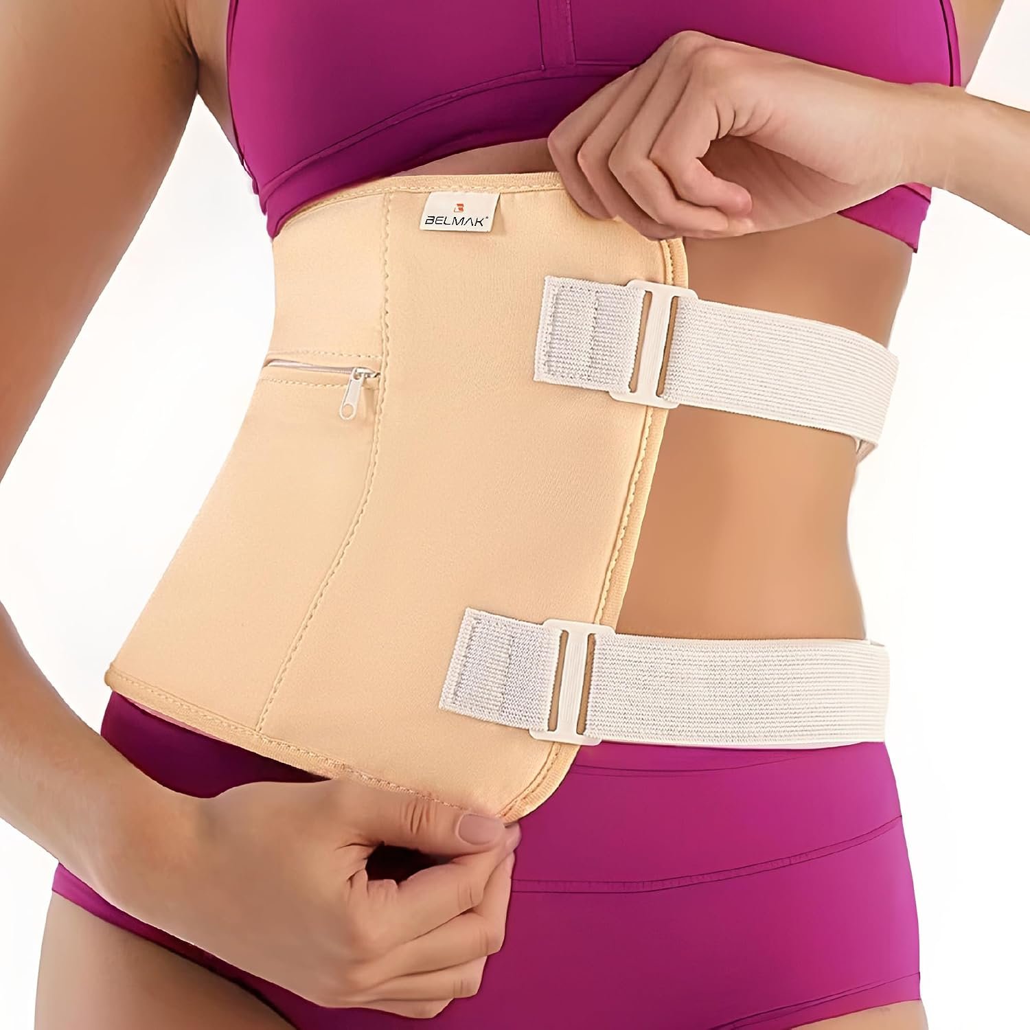 BELMAK Castor Oil Pack Wrap for Stomach, Belly, Organic Cotton, Leak Proof
