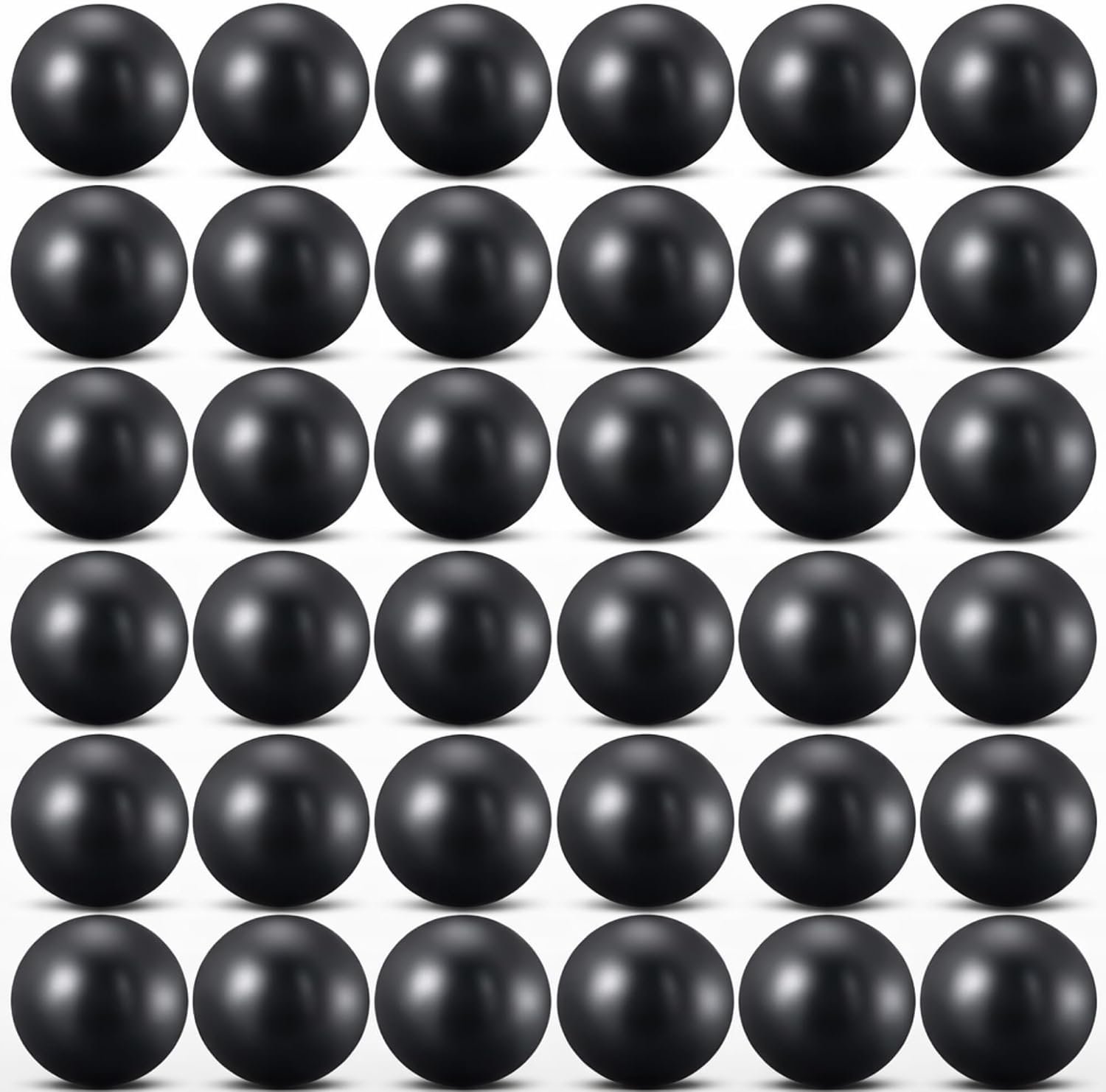 Outus 40 Pcs 9 Inch Exercise Pilates Ball Therapy Core Yoga Mini Balls for Stability Barre Training Stretching Physical Posture Training Gym Fitness Workout with Inflation Tube, Black