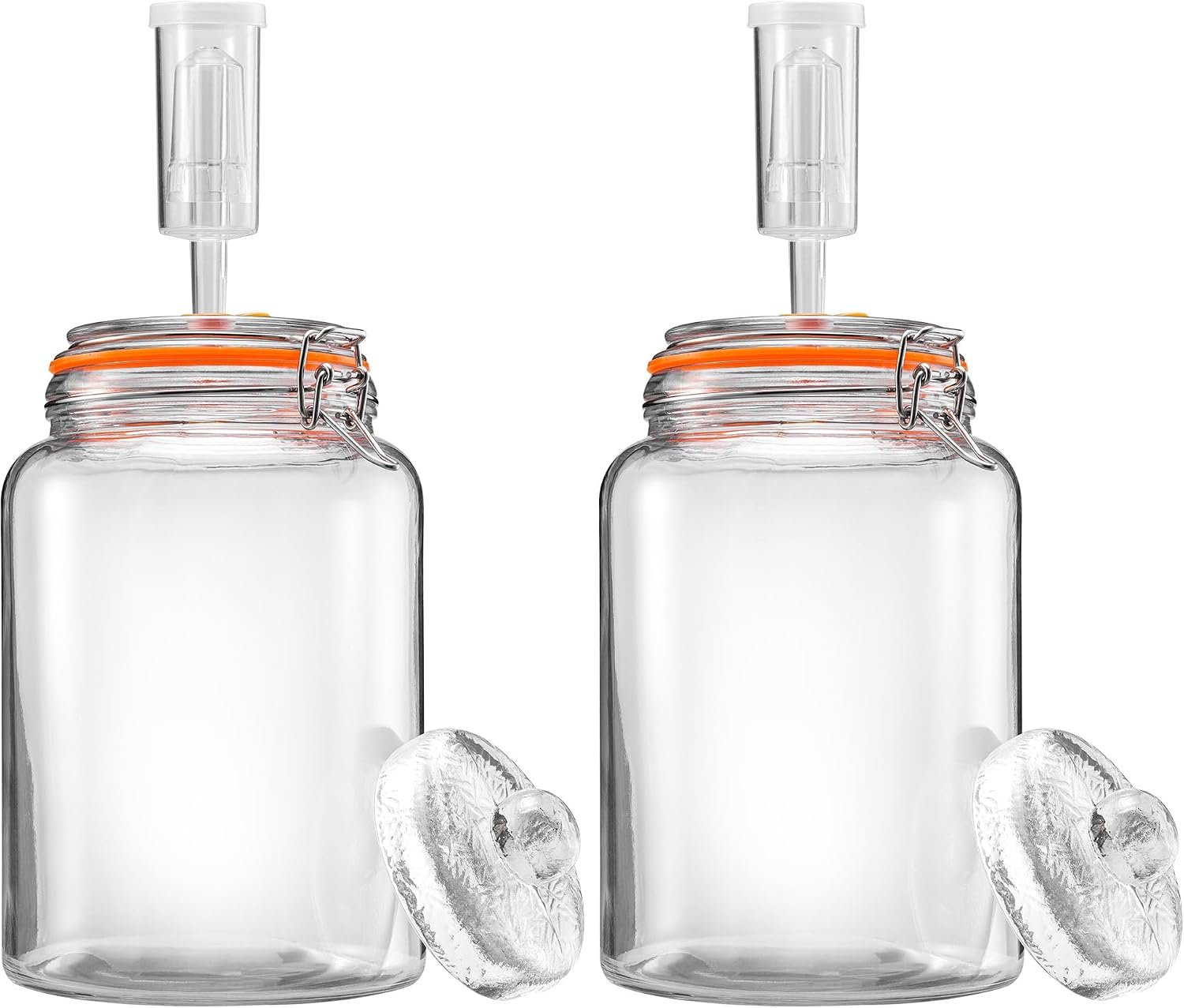 1 Gal Fermentation Kit, Jars, Weights & Airlocks, 2 Pack