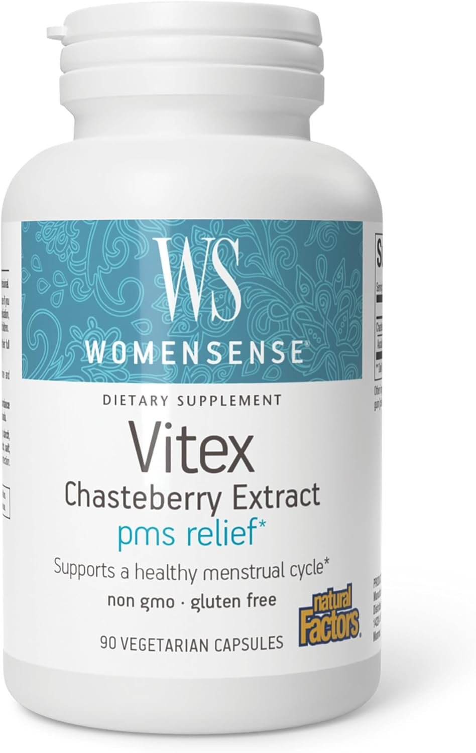 Natural Factors Vitex Chasteberry for Women, Hormonal Balance*, 90 Veg Caps