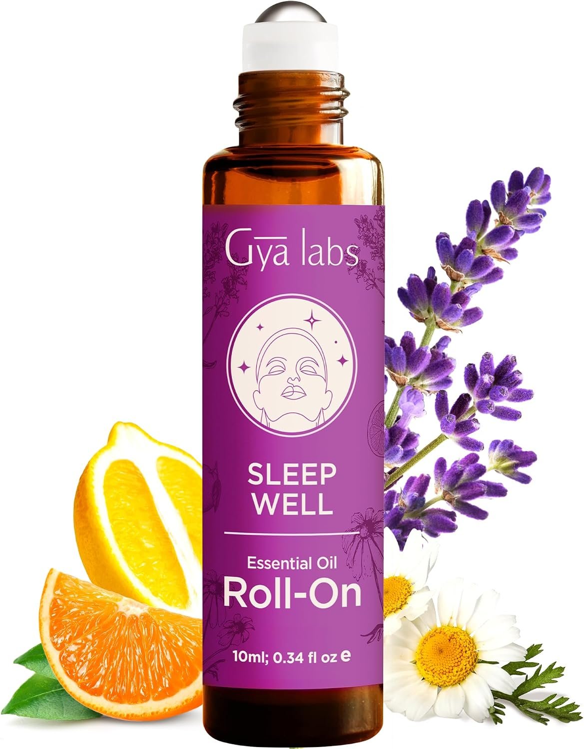 Sleep Well Essential Oil Roll-On Convenient Travel Size for Skin 0.34 Oz