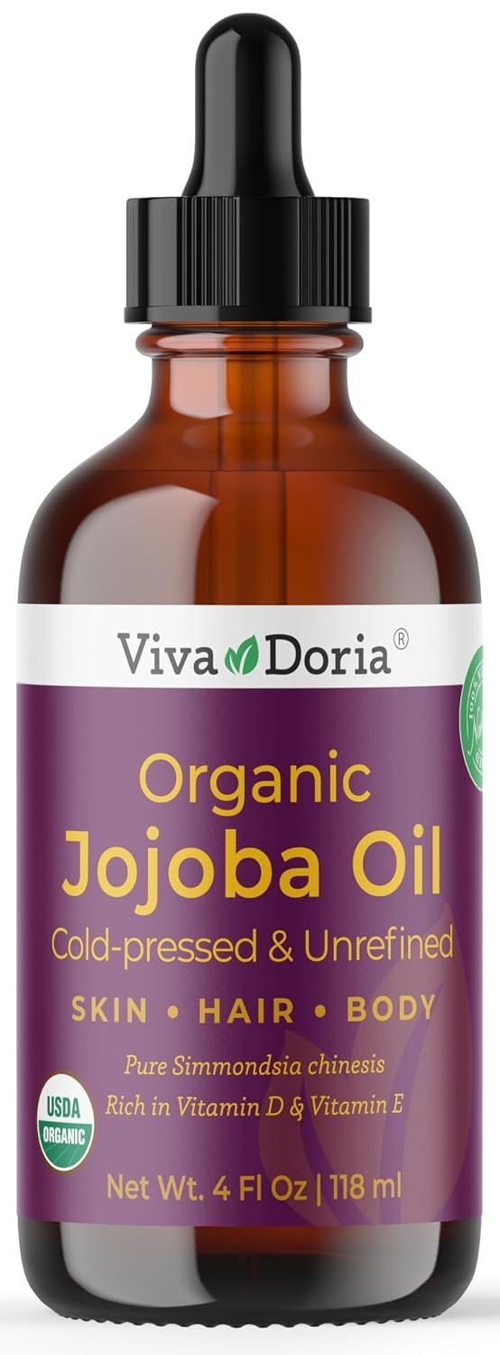 Viva Doria Organic Jojoba Oil, 118 mL (4 fl oz)