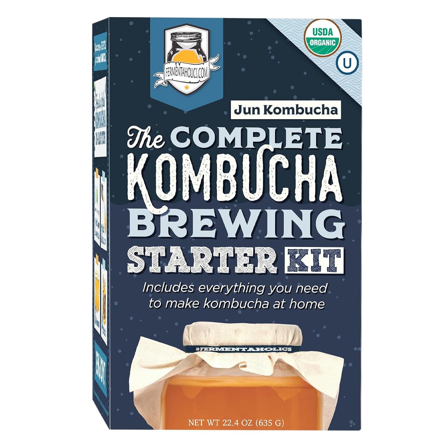 Fermentaholics The Complete Jun Kombucha Brewing Starter Kit, Organic – Make Jun Kombucha at home
