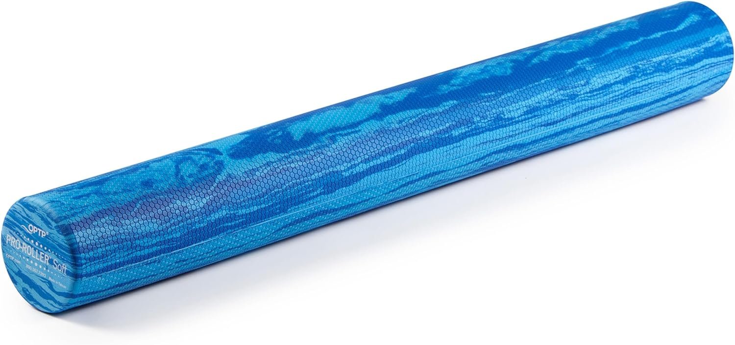 OPTP PRO-Roller Soft Density Foam Roller – Round, Blue, 36″ x 4″
