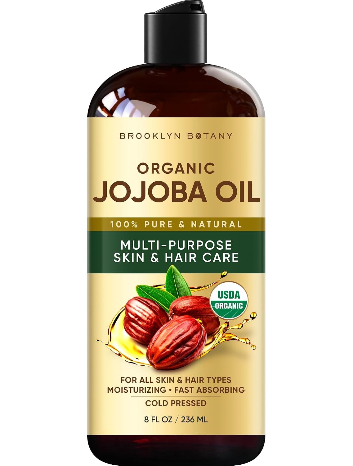 Brooklyn Botany Organic Jojoba Oil – 8 Fl Oz
