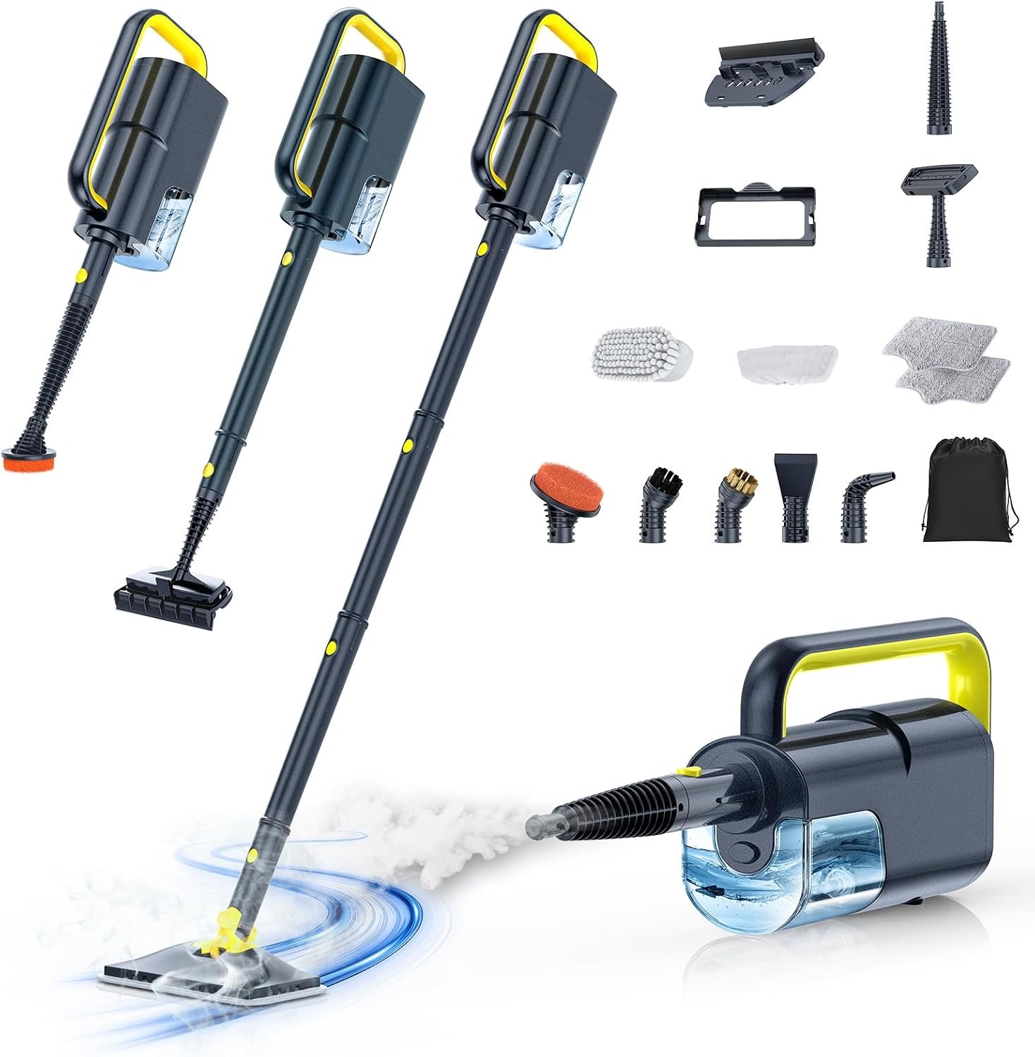 Steam Mop, Detachable Handheld Steam Cleaner