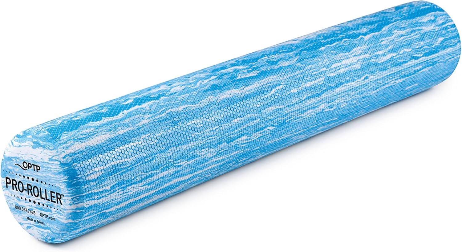 OPTP PRO-ROLLER Standard Density Foam Roller – Round, Blue, 36″ x 6″