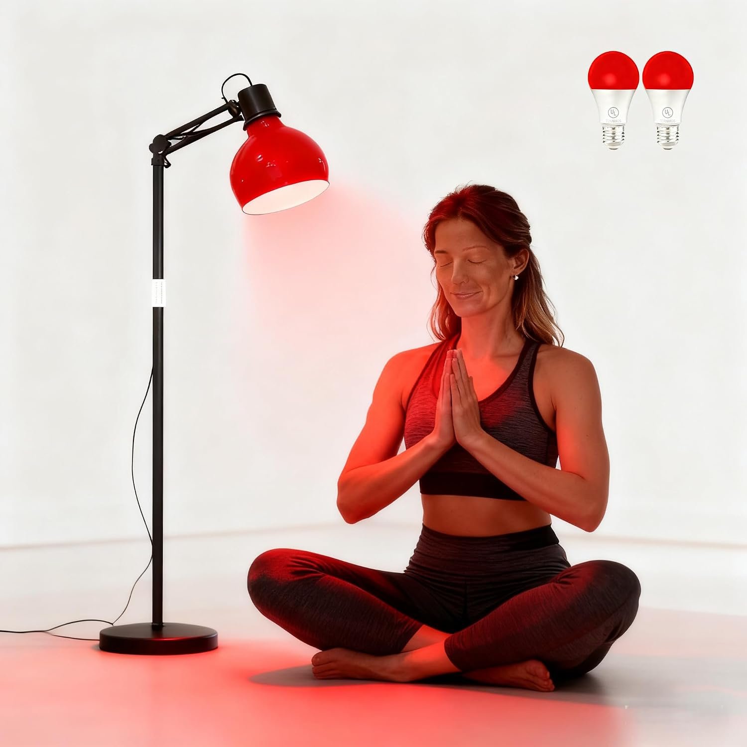2-Pack Dimmable Red Light Therapy Bulb, 660nm Red (Surface Anti-Aging & Skin Care) + 940nm Infrared (Deep Pain Relief & Healing) Combo, E27/E26 LED for Face Body, Wrinkle & Joint Care