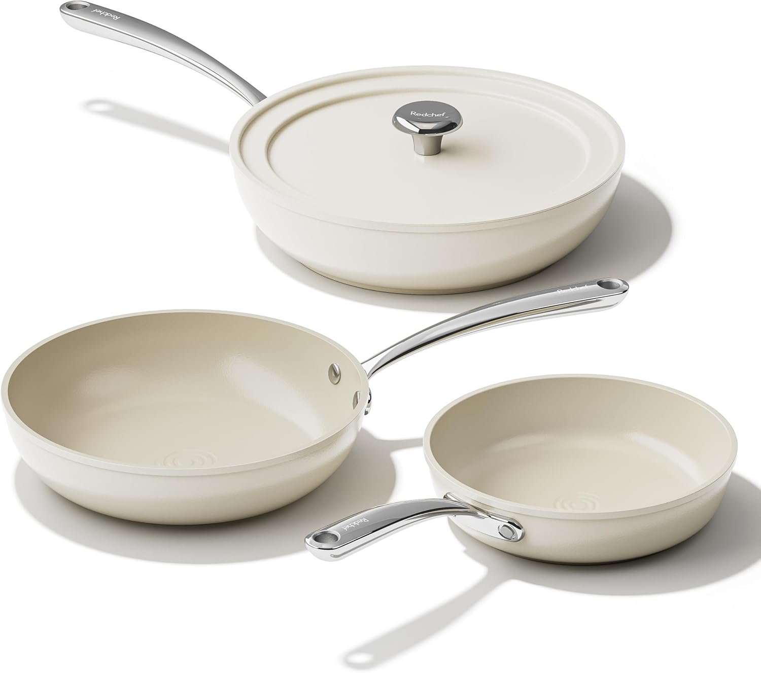 Redchef Ceramic Non Stick Frying Pans Set Nonstick Skillets 8/9.5/11 Inch