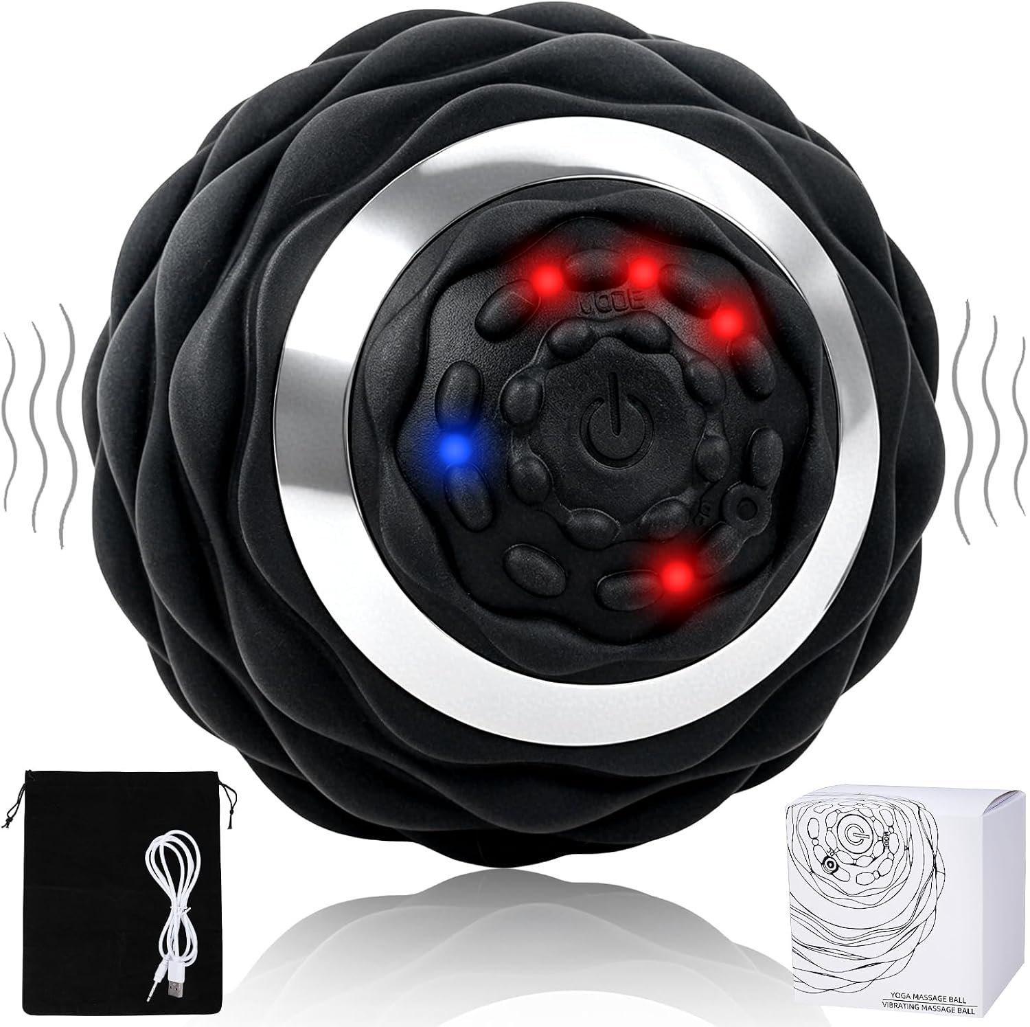 Upgraded 4-Gear Vibrating Lacrosse Ball Massage Ball Therapy