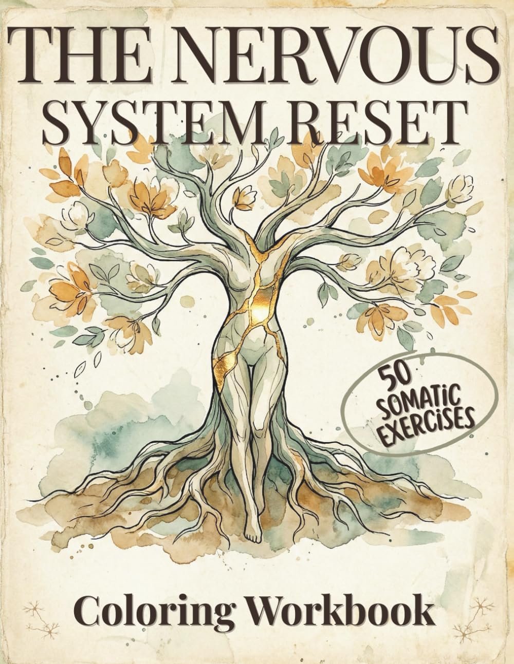 The Nervous System Reset Coloring Workbook: A Somatic Journey for Trauma Recovery, Anxiety Relief & ADHD Regulation featuring Wabi Sabi Art, Dopamine Menus & Glimmers