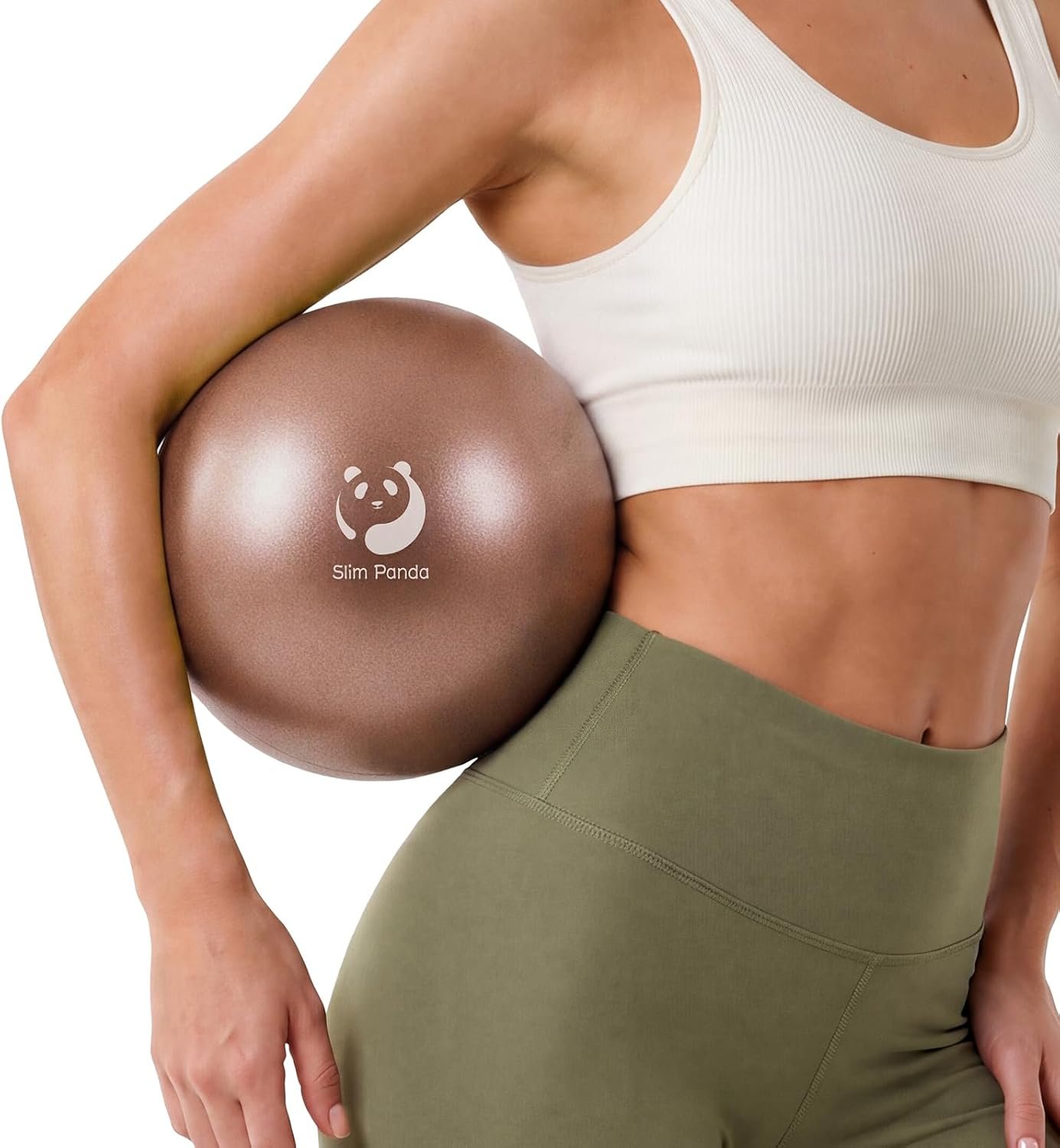 Slim Panda Pilates Ball 9 Inch – Small Mini Yoga Core Exercise Ball
