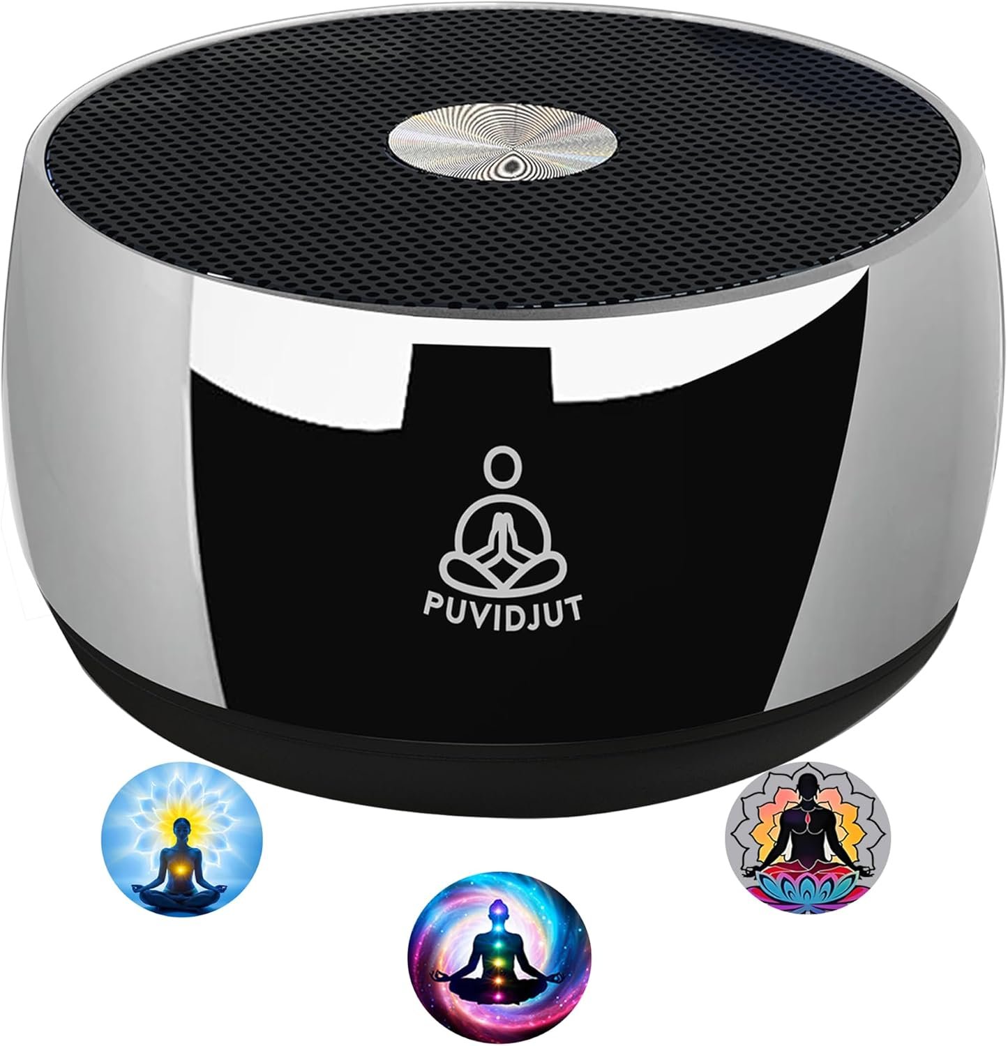 Meditation Sound Machine, Frequency Generator Instrument,PUVIDJUT Tone Device – Solfeggio Frequencies Bath for Yoga, Mindfulness,Meditation System of Chakra, 5 Tones Optional, 3 Timer Modes