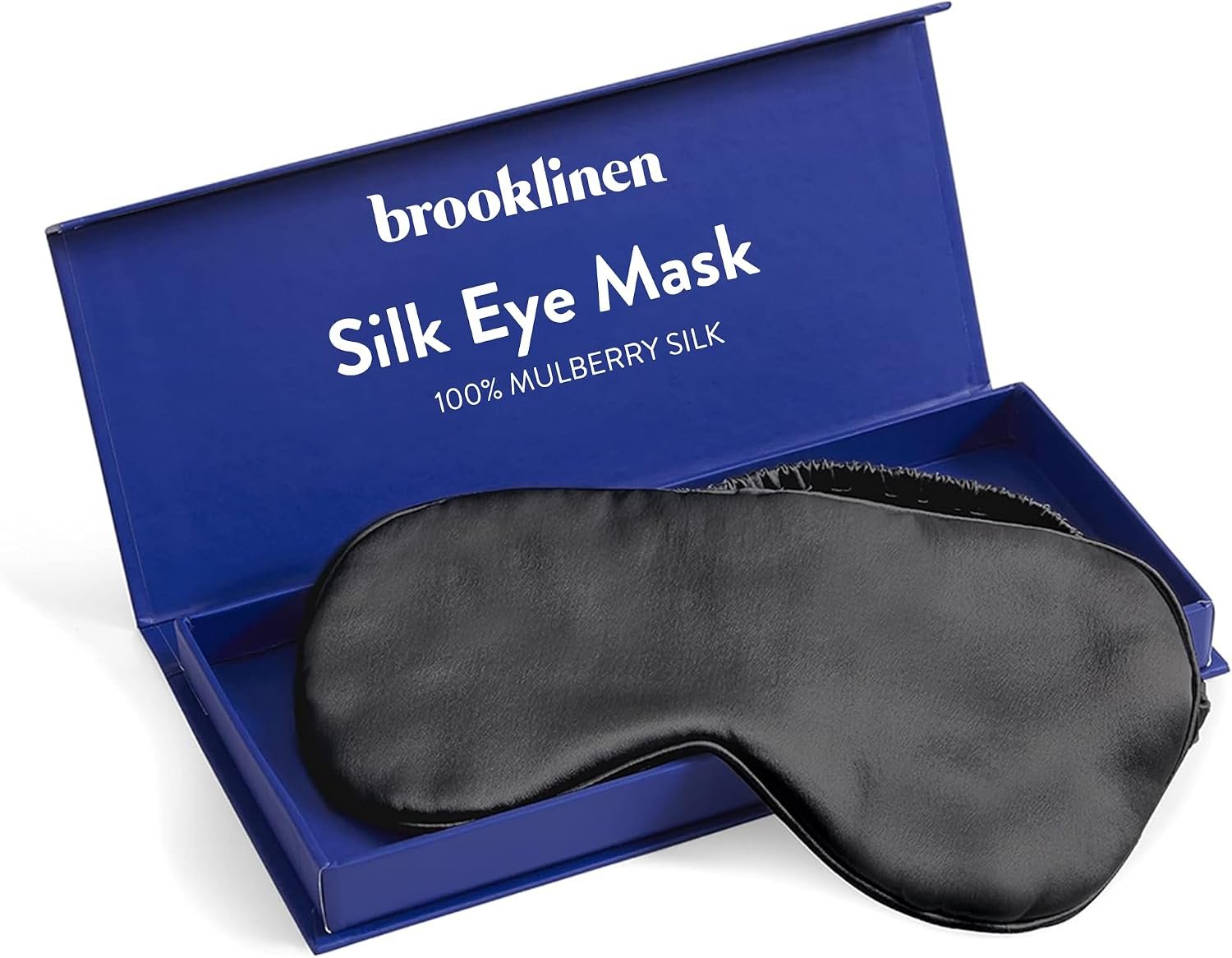 Brooklinen Silk Eye Mask Luxury Silk Comfort – Carbon Grey