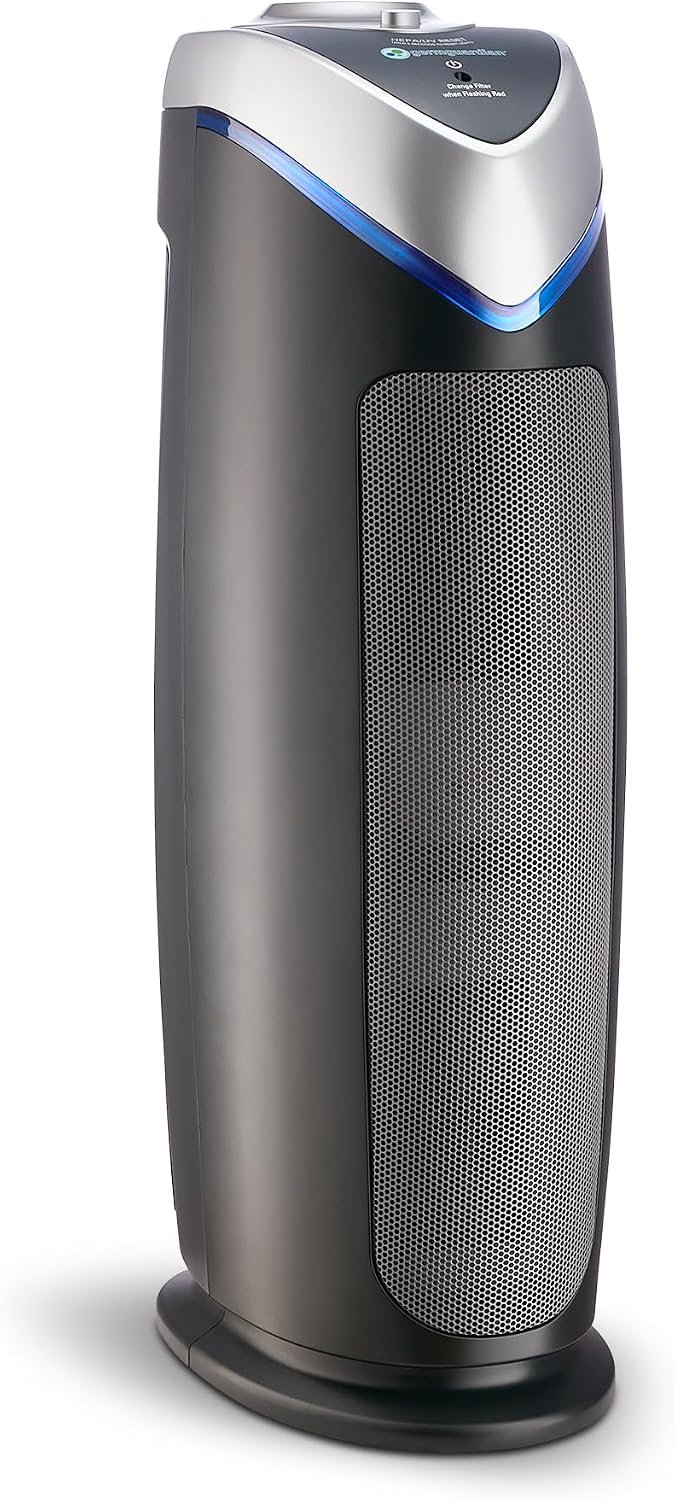 GermGuardian HEPA Air Purifier Tower – 22″ – Gray – AC4825E