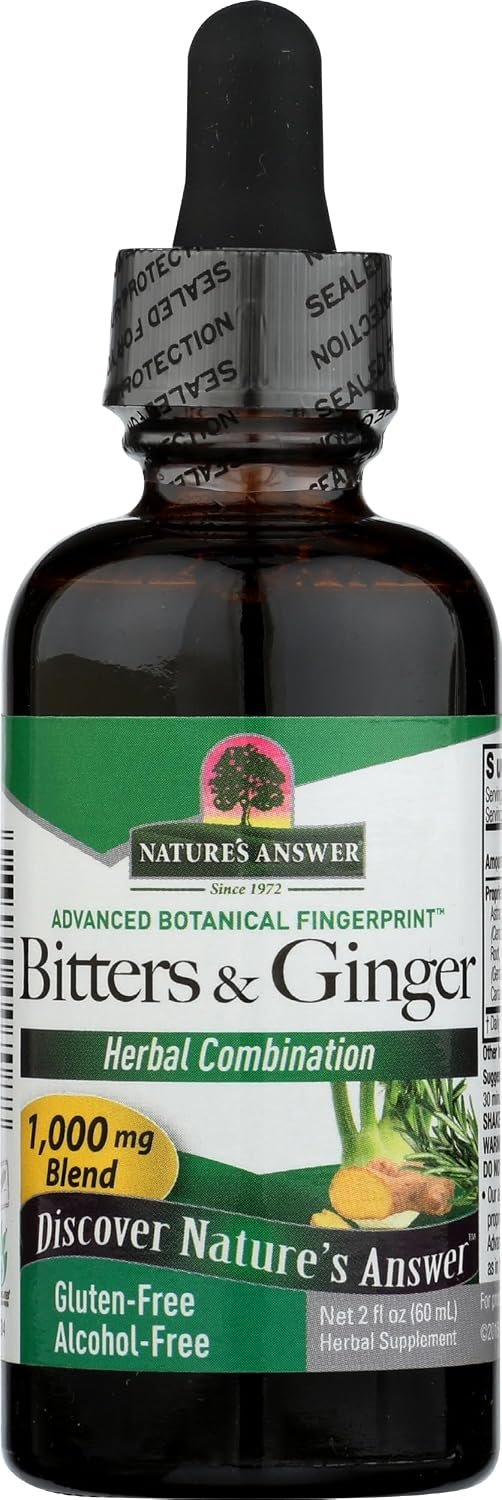 Nature’s Answer Alcohol-Free Bitters with Ginger, 2-Fluid Ounces
