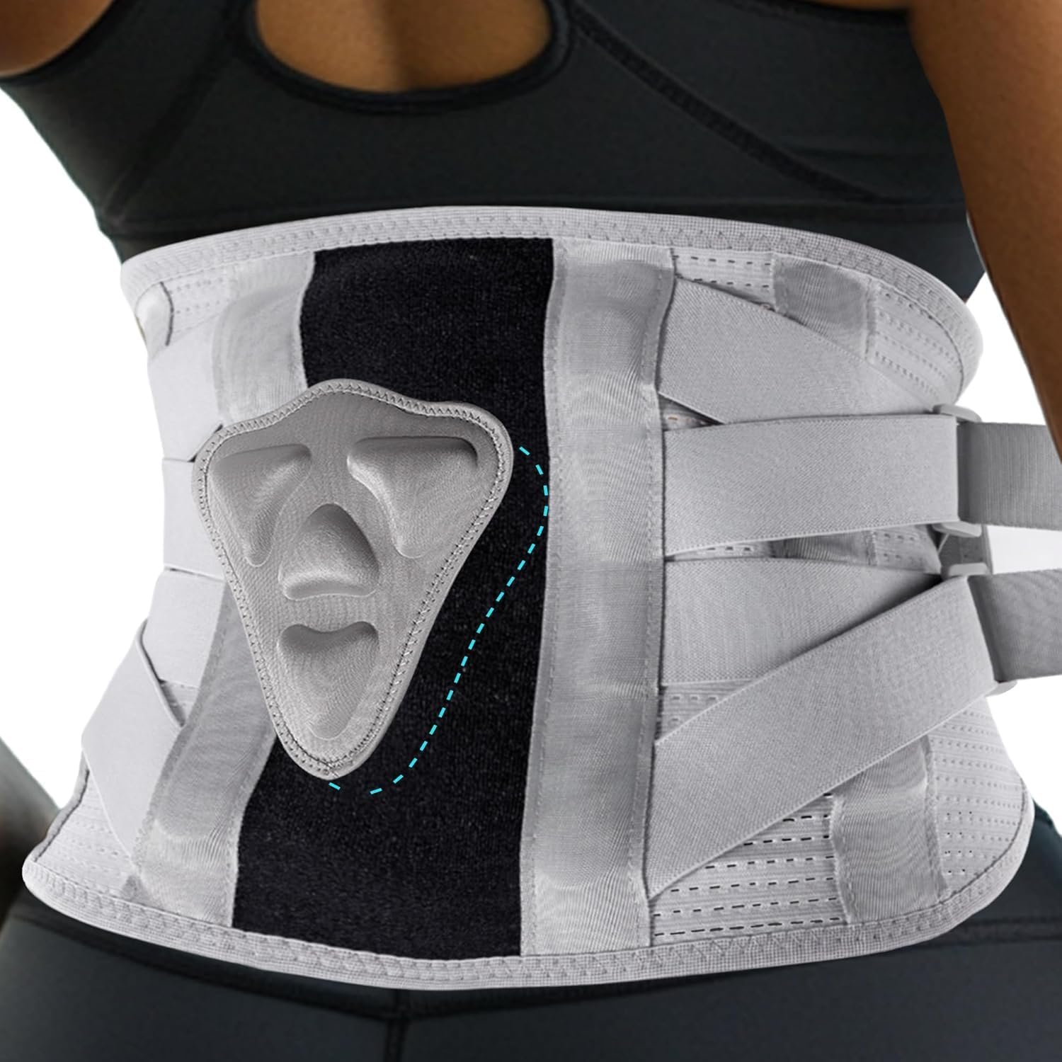 Back Brace for Adults, Thin Breathable Lumbar Support Belt