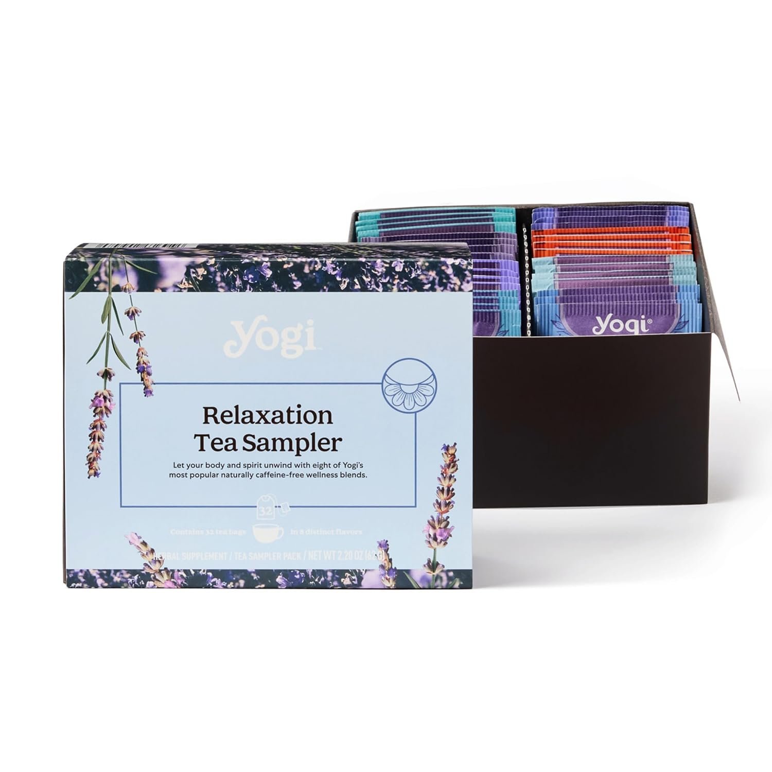 Yogi Relaxation Sampler Box, 32 Tea Bags