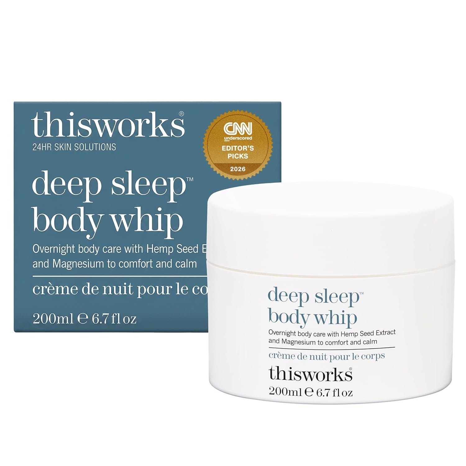 THISWORKS Deep Sleep Body Whip 6.8 fl oz – Magnesium & Shea Body Cream