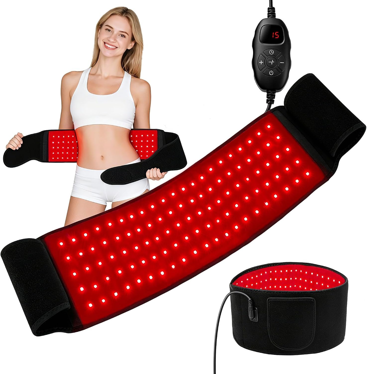 Red Light Therapy Belt for Body with 105 LEDs Infrared Wrap
