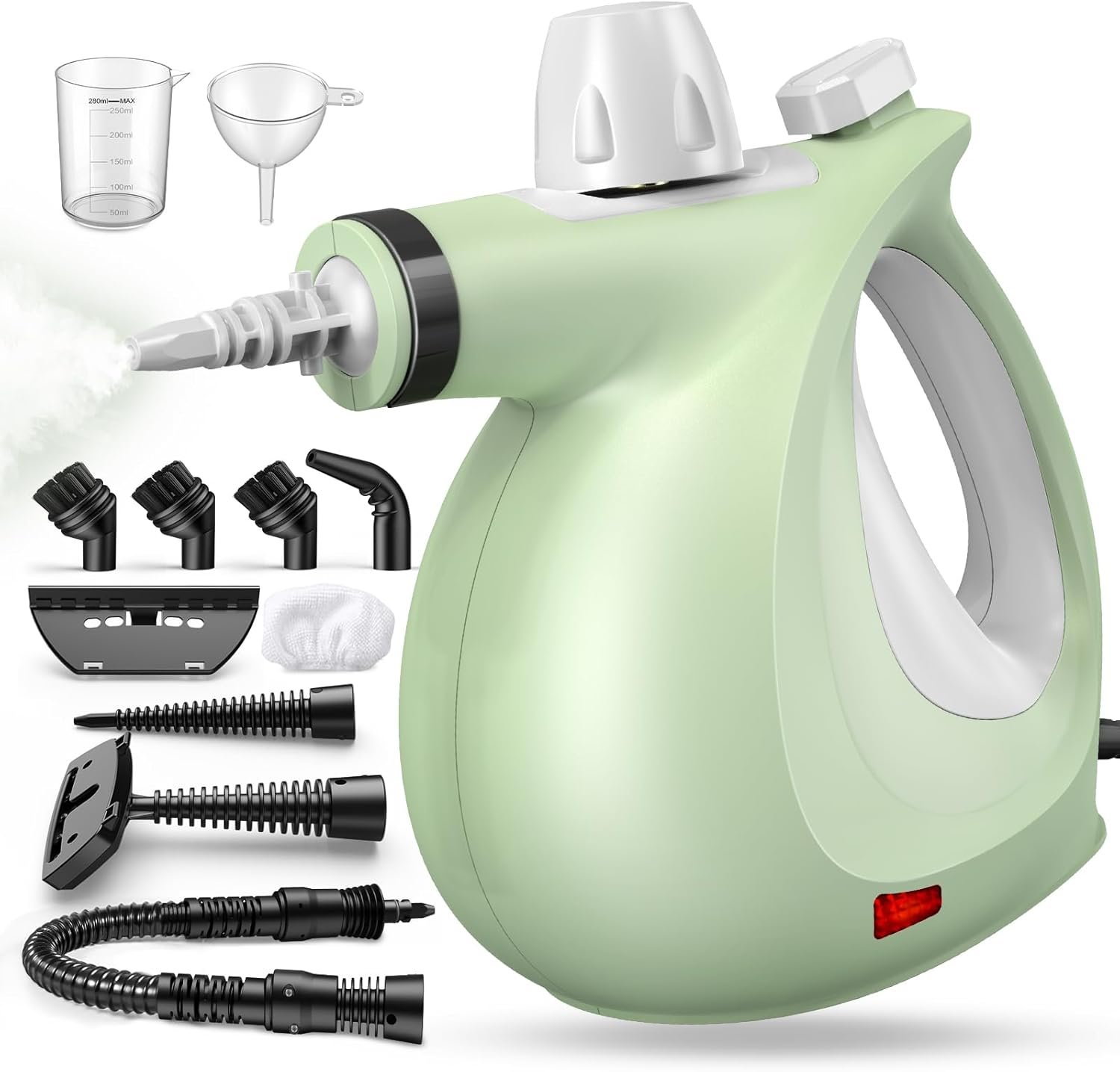 Steam Cleaner, Powerful Pressurized Handheld Steam Cleaner for Home with 11-Pc Set – Chemical-Free Multi-Surface Steamer for Effective Cleaning, Perfect for Furniture, Upholstery, Grout, Couch & Car