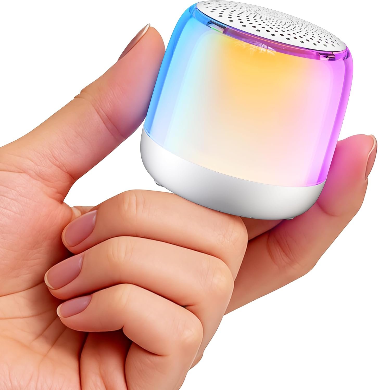 Glocusent Nano-Glow White Noise Machine,35 Sounds&12 Light Modes for Sleep