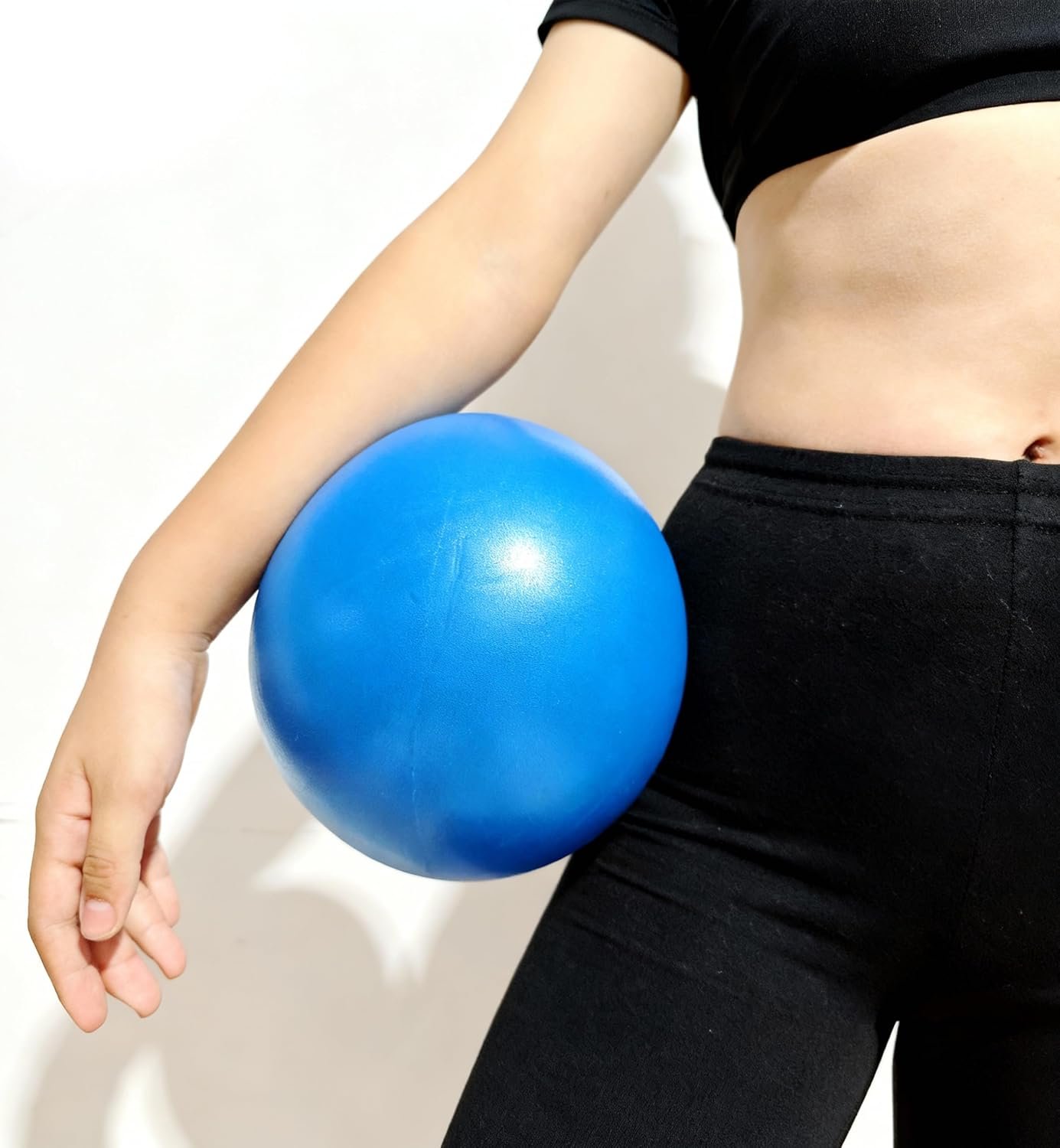 9 Inch Mini Exercise Ball – Portable Non-Slip Surface Yoga & Pilates Ball for Core Training, Fitness – Home & Office Use