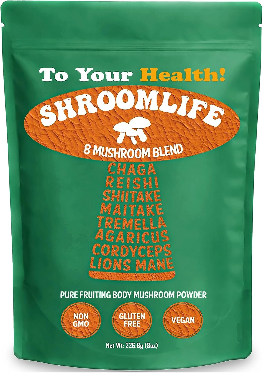 ShroomLife 8 Functional Mushroom Powder Blend