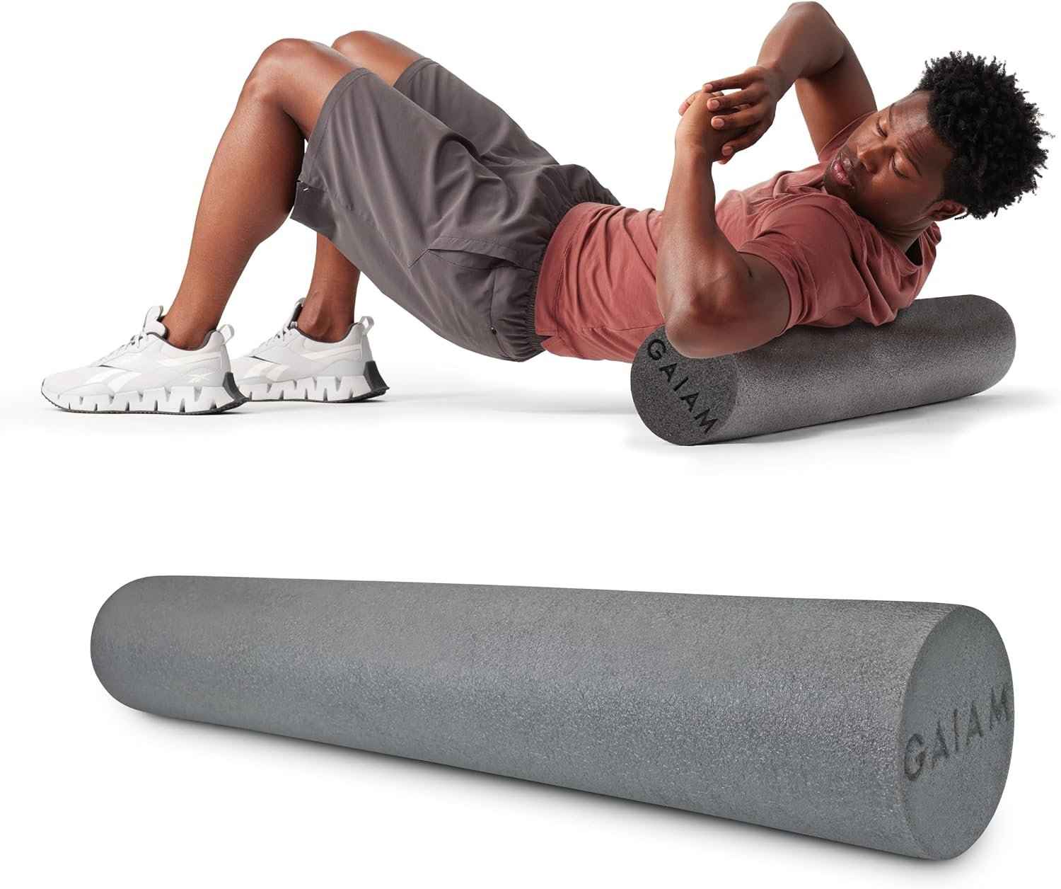 Gaiam Restore Foam Roller, Muscle Recovery, 36″ Long