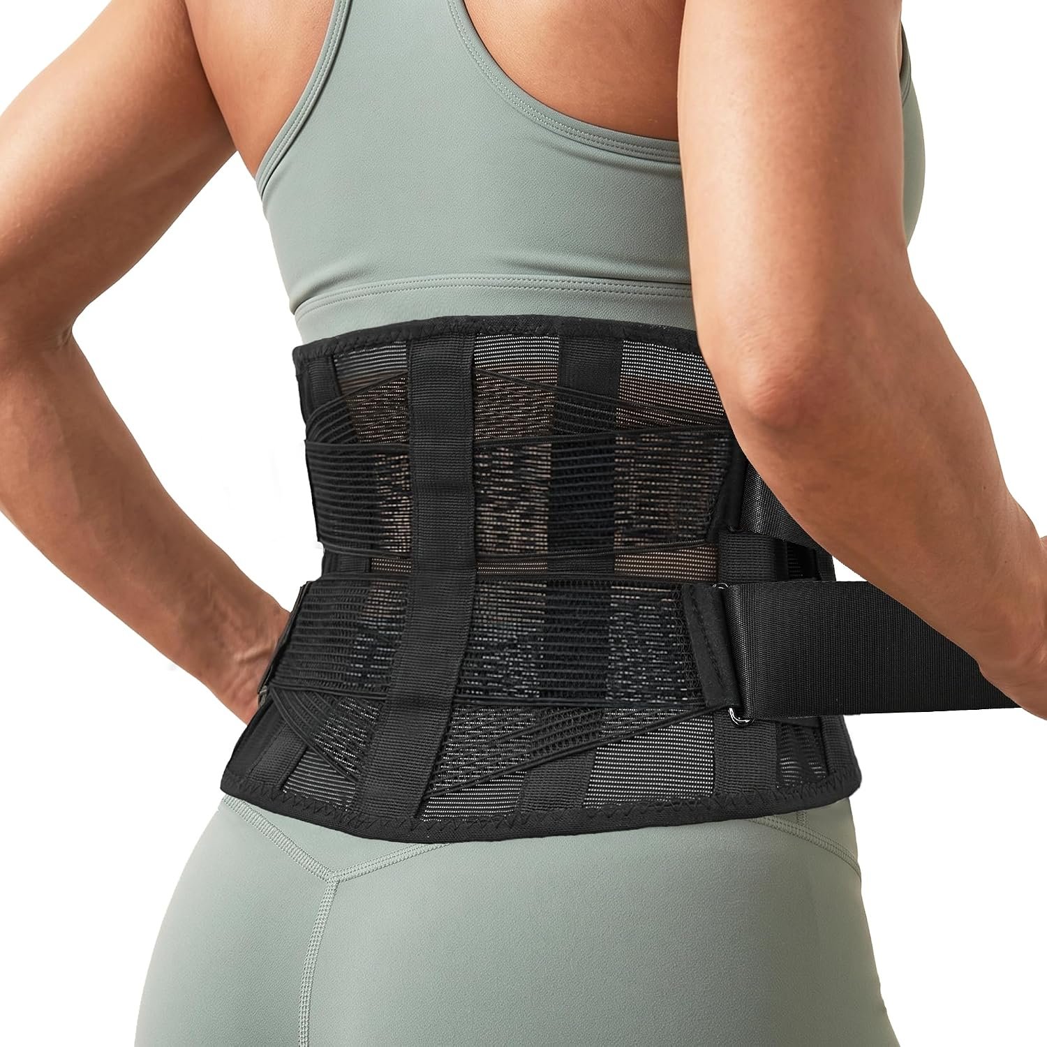 Breathable Back Brace for Women & Men, Ultra-Thin Lower Back Support Belt